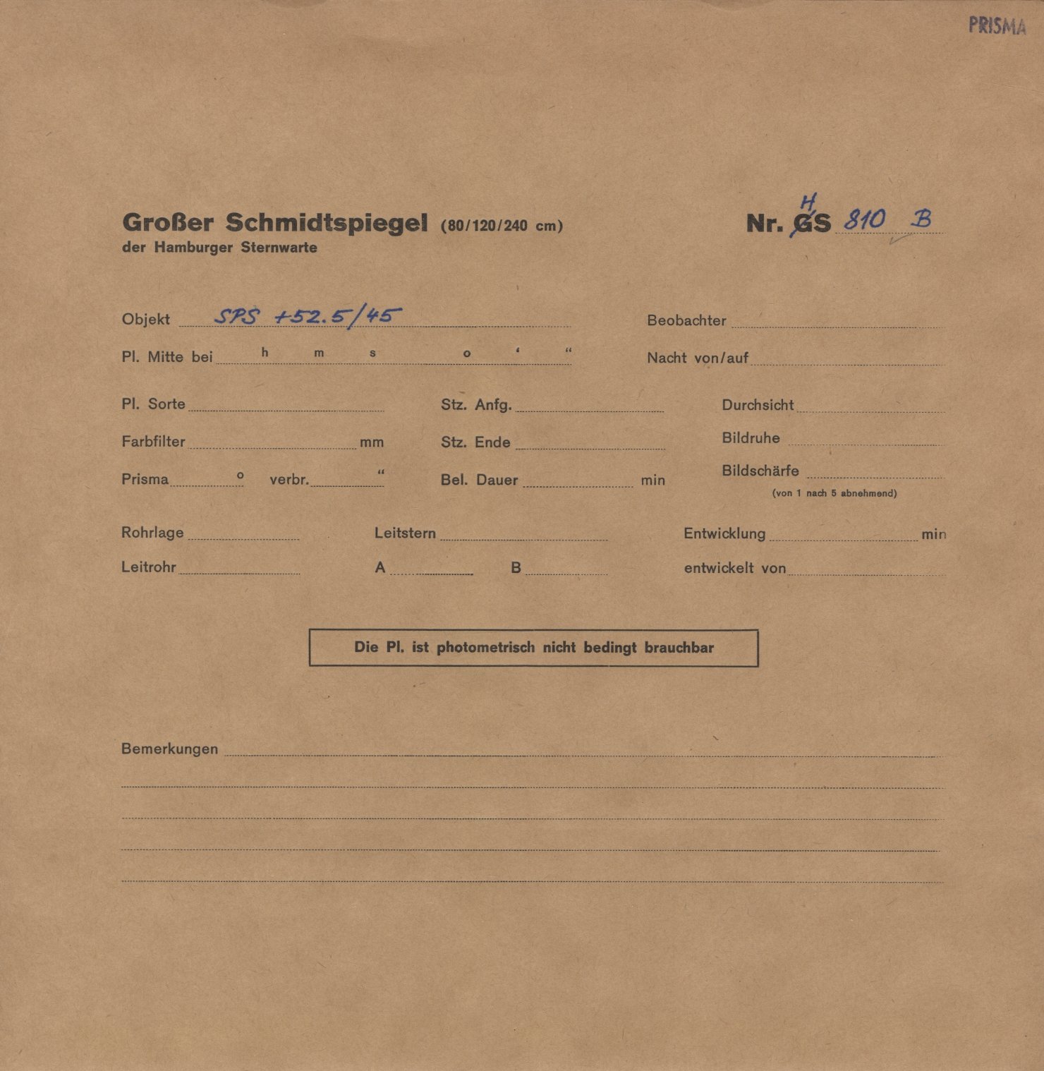 Plattenhuelle HS00810