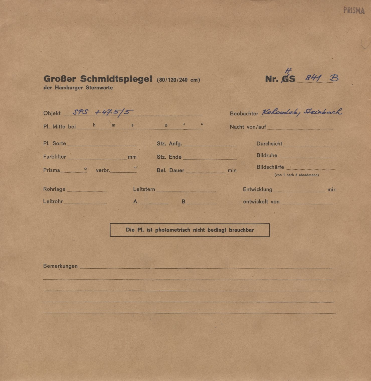 Plattenhuelle HS00841