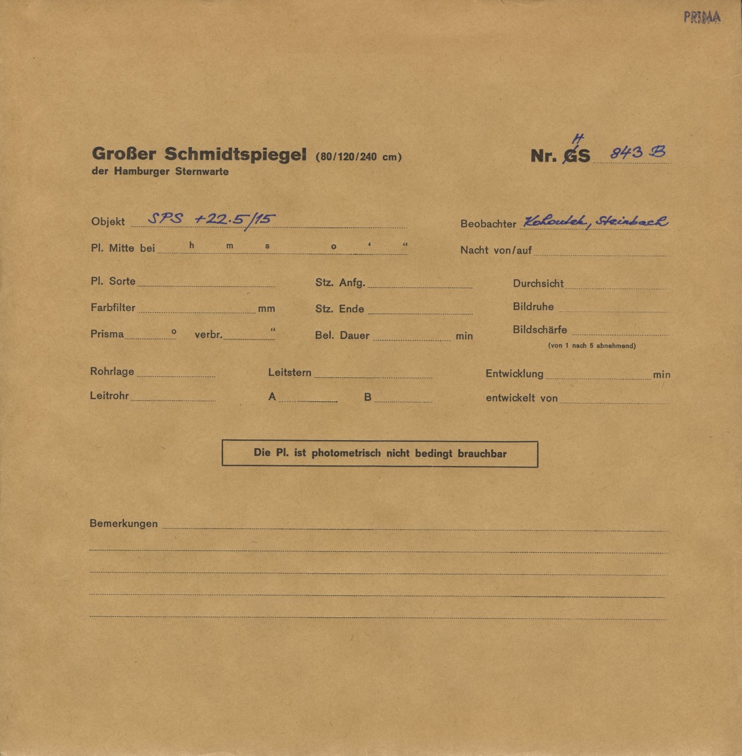 Plattenhuelle HS00843