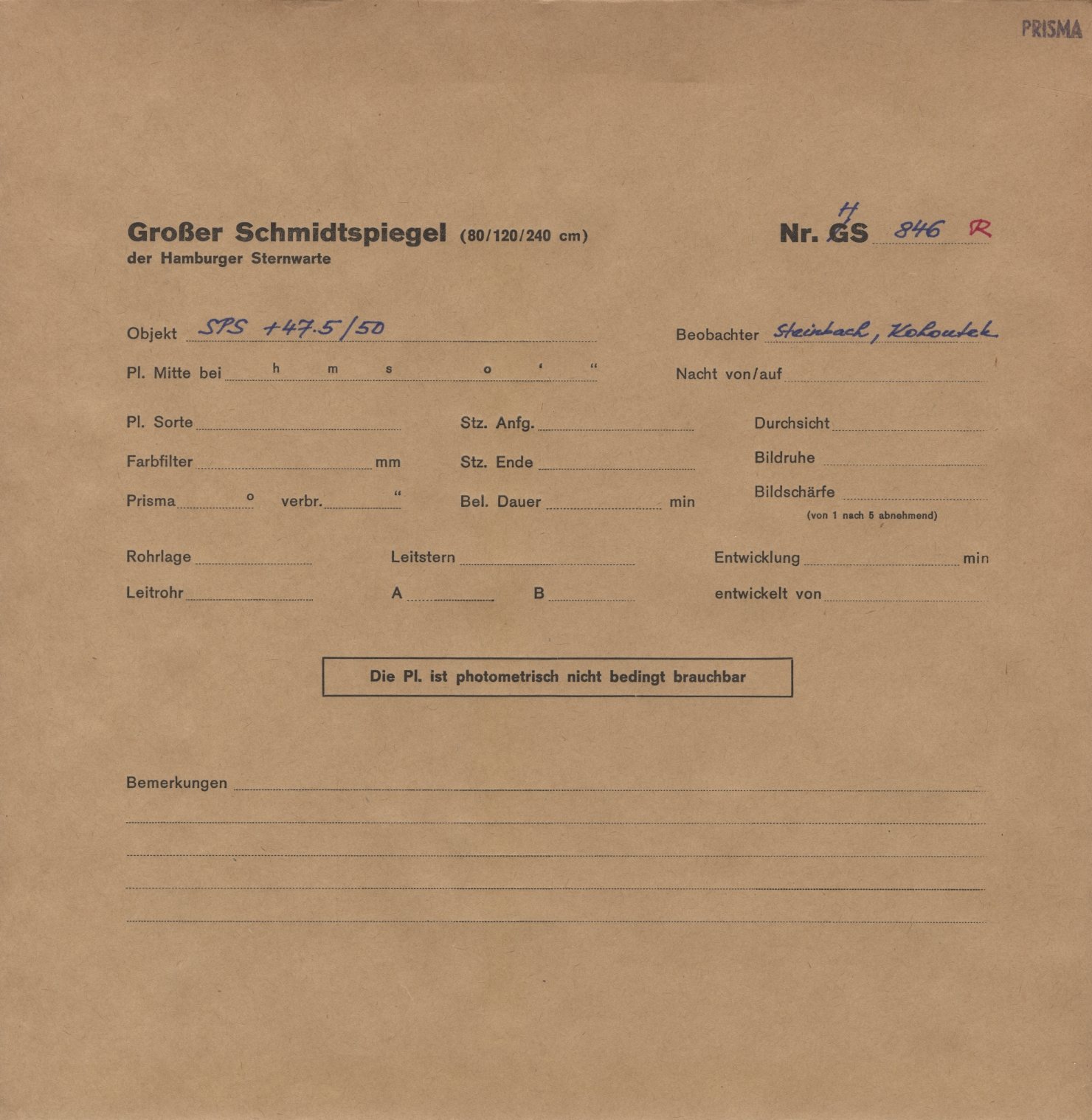 Plattenhuelle HS00846