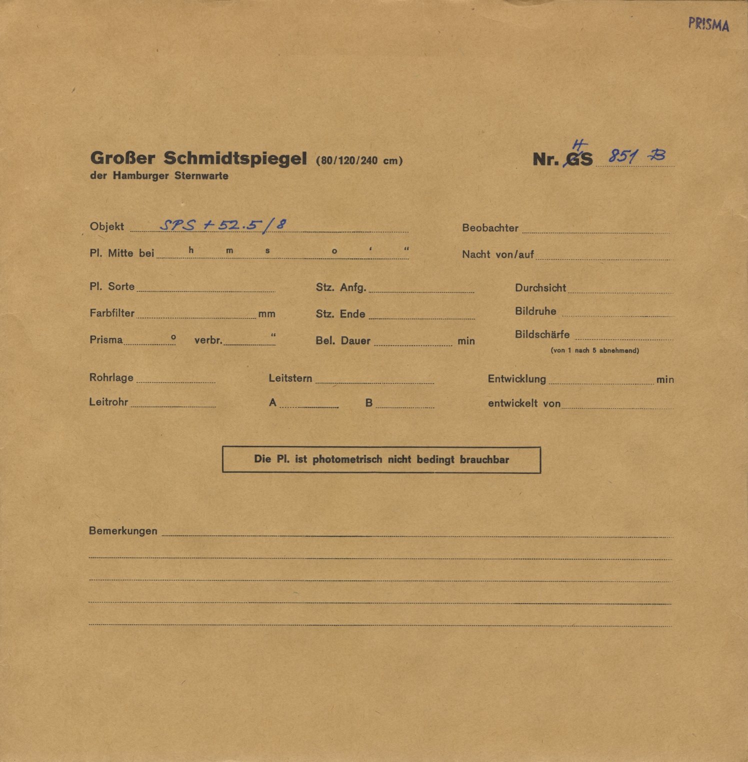 Plattenhuelle HS00851