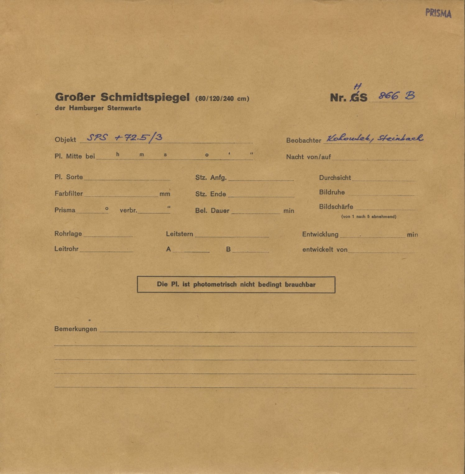 Plattenhuelle HS00866