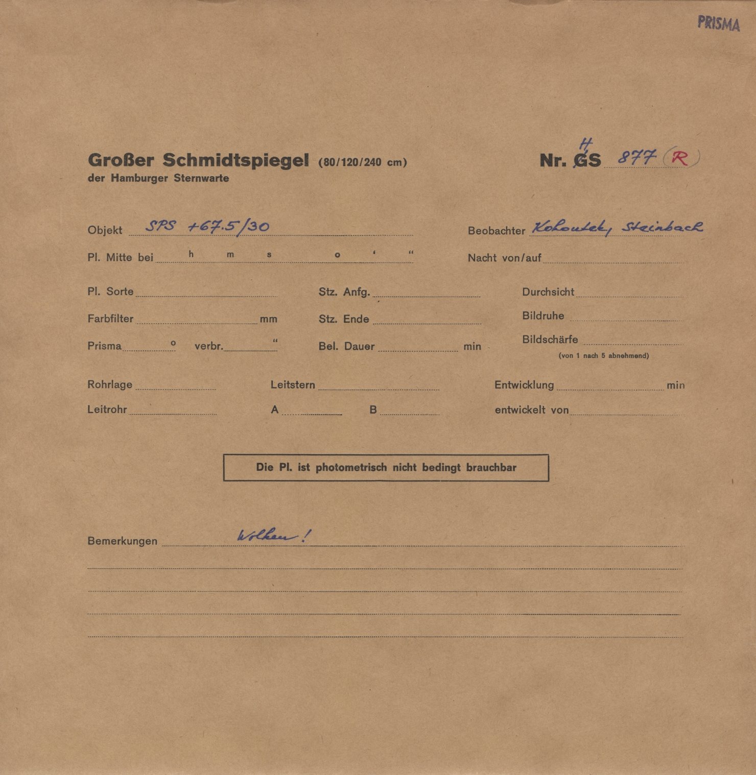 Plattenhuelle HS00877