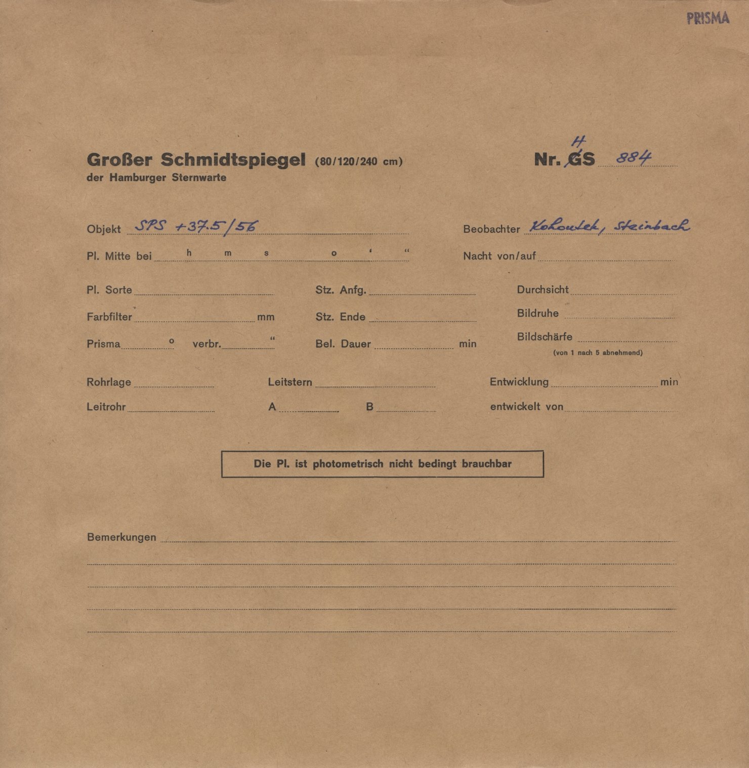 Plattenhuelle HS00884