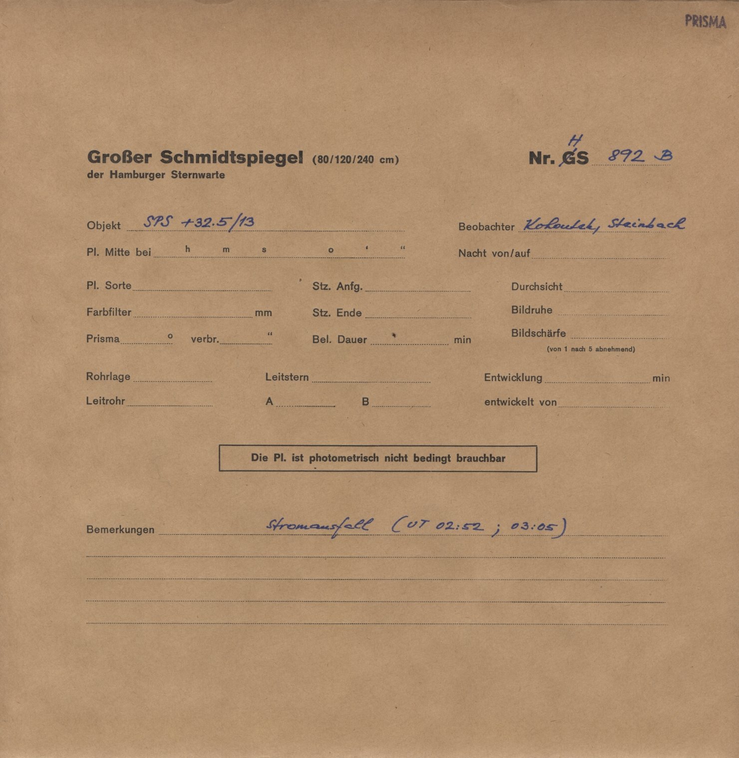 Plattenhuelle HS00892