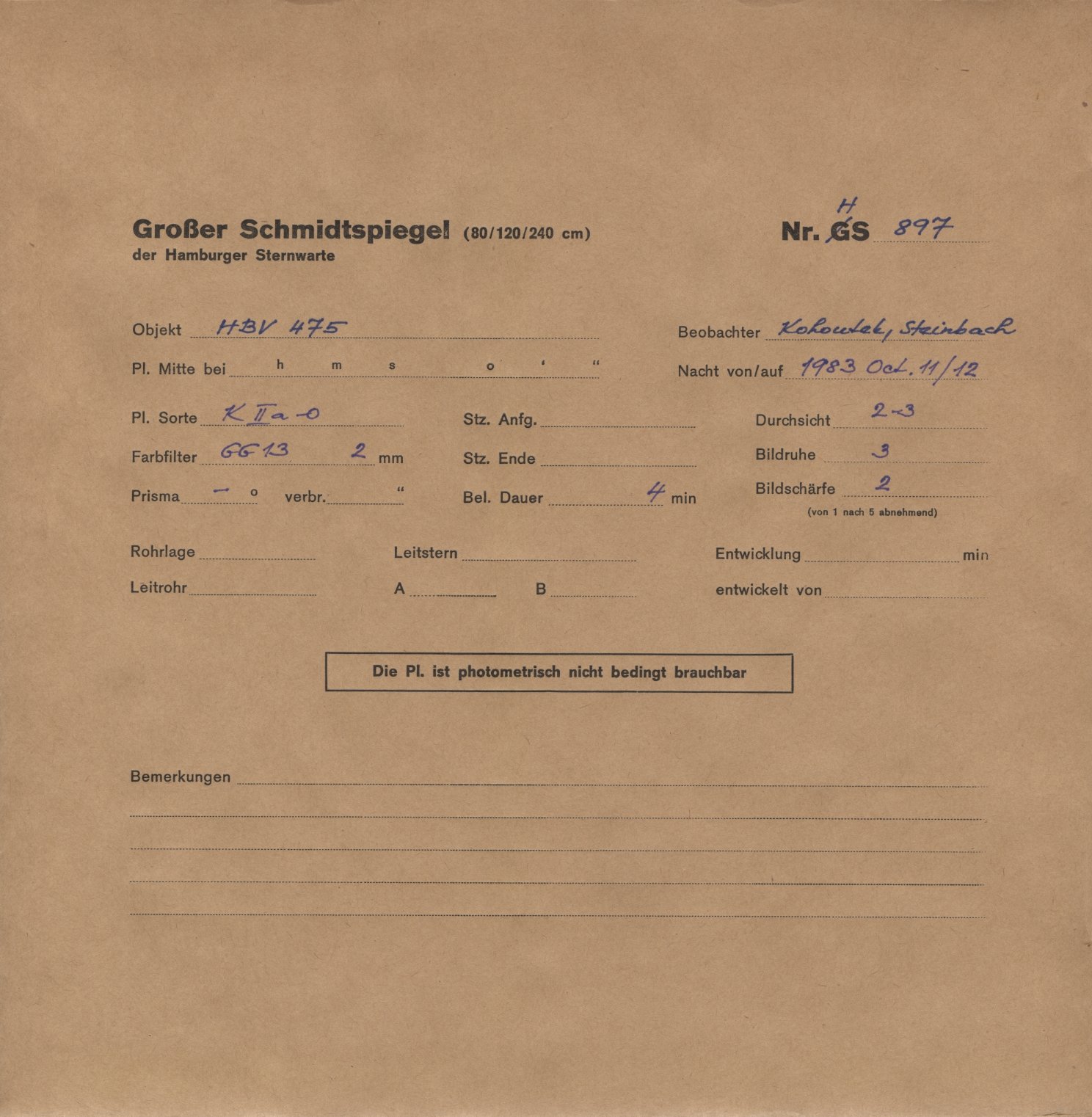 Plattenhuelle HS00897