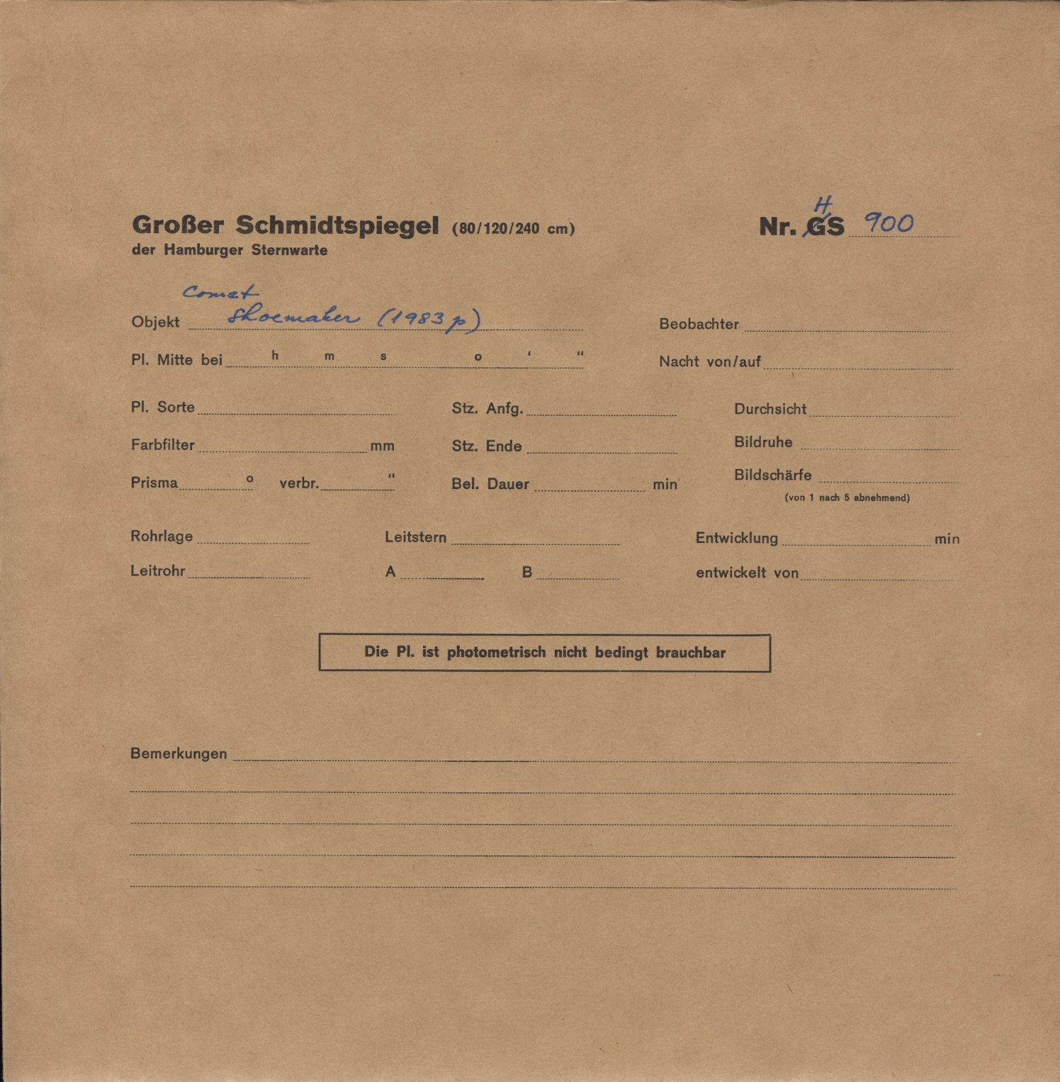 Plattenhuelle HS00900