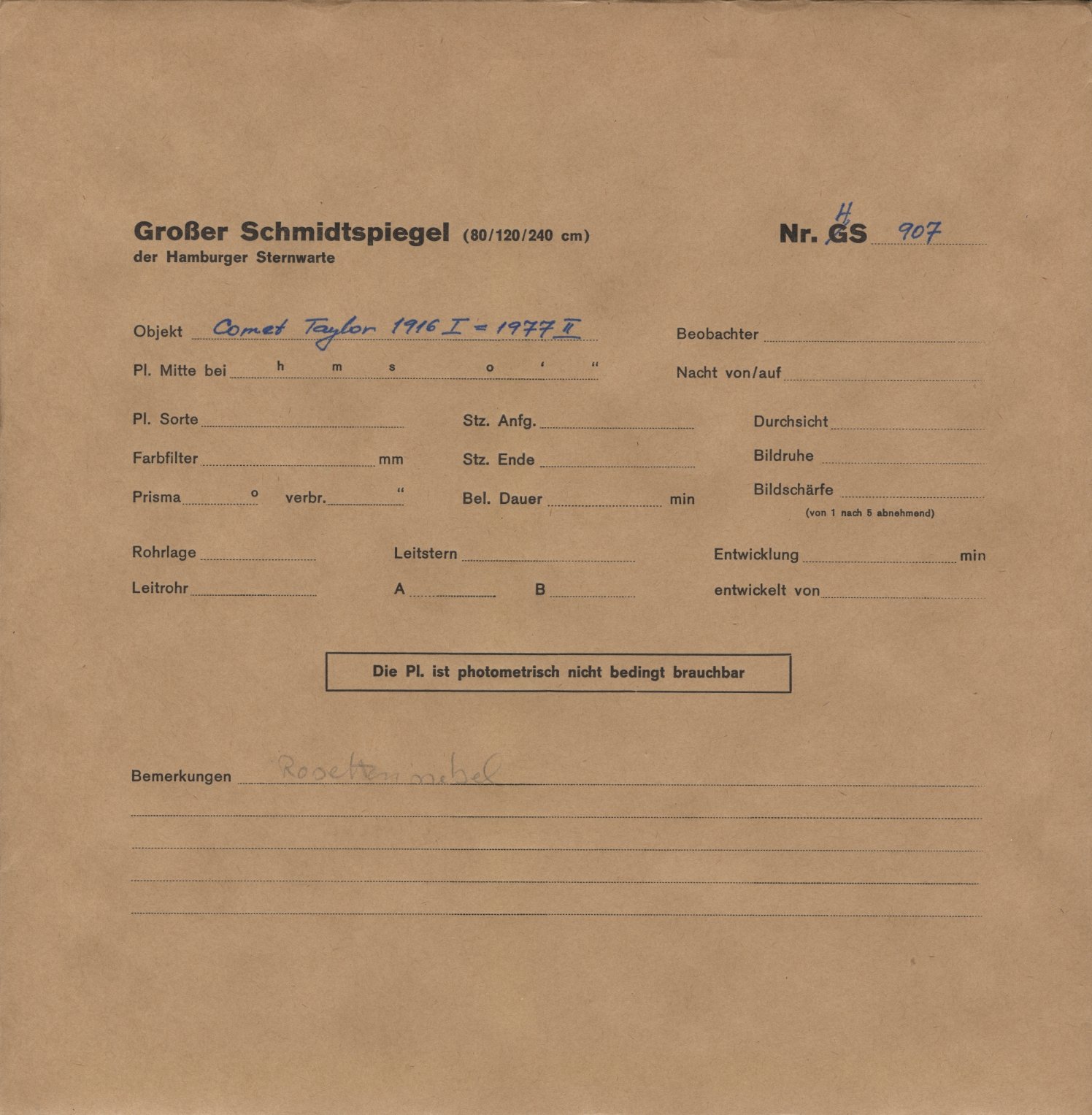 Plattenhuelle HS00907