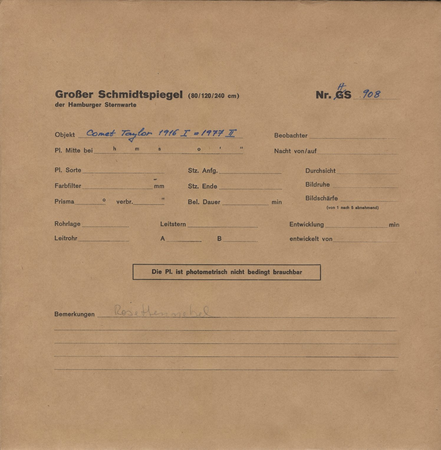 Plattenhuelle HS00908