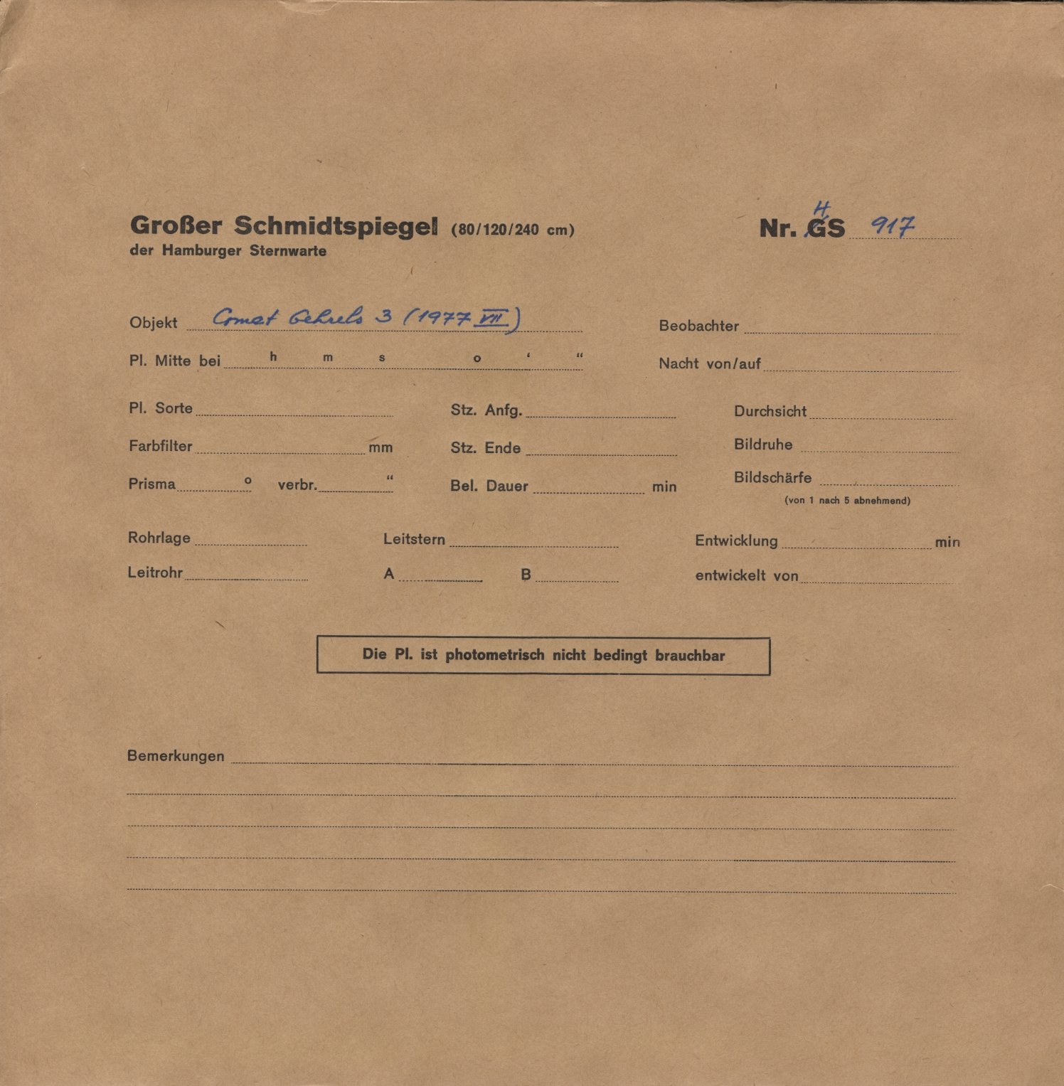 Plattenhuelle HS00917