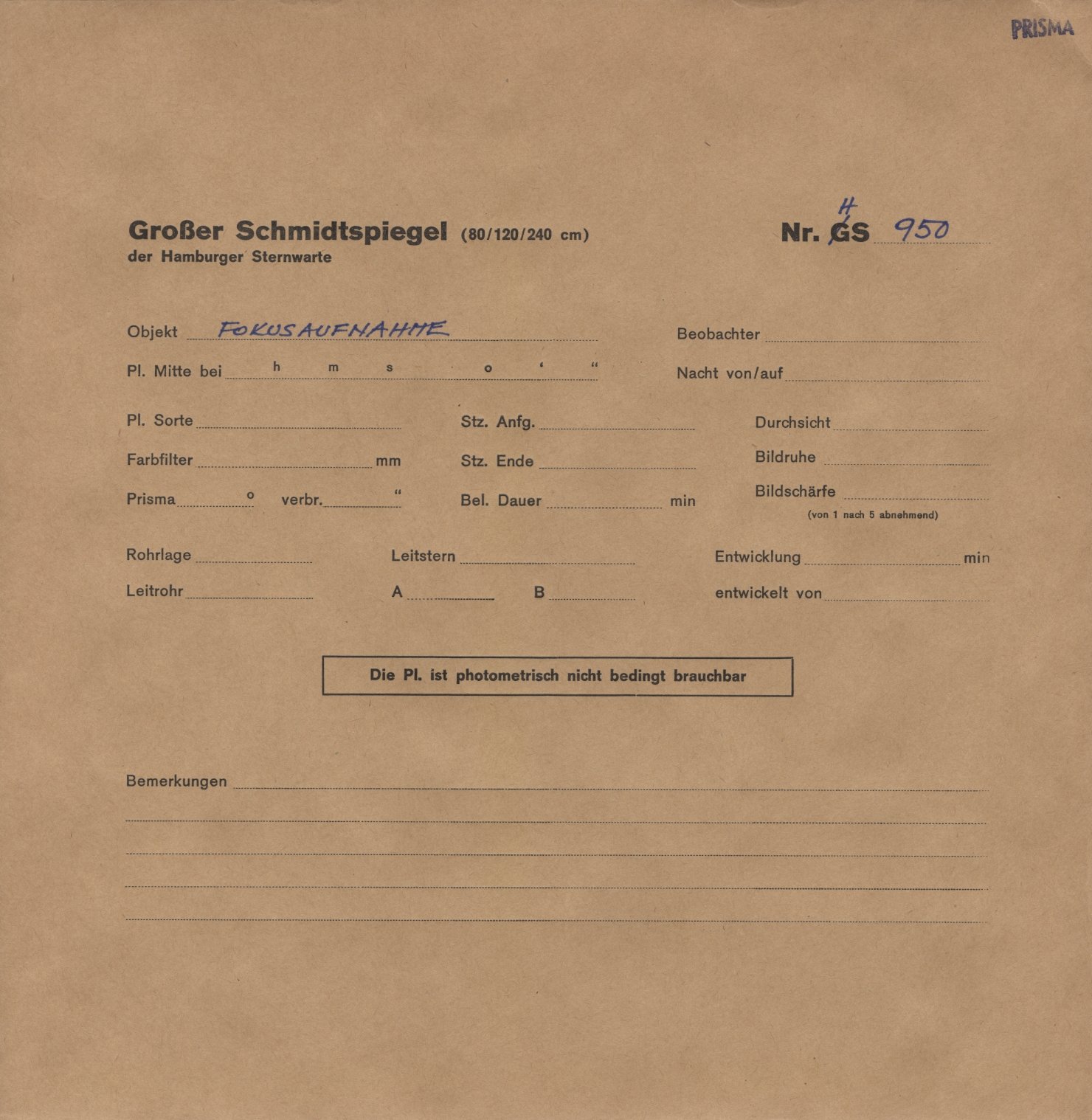 Plattenhuelle HS00950