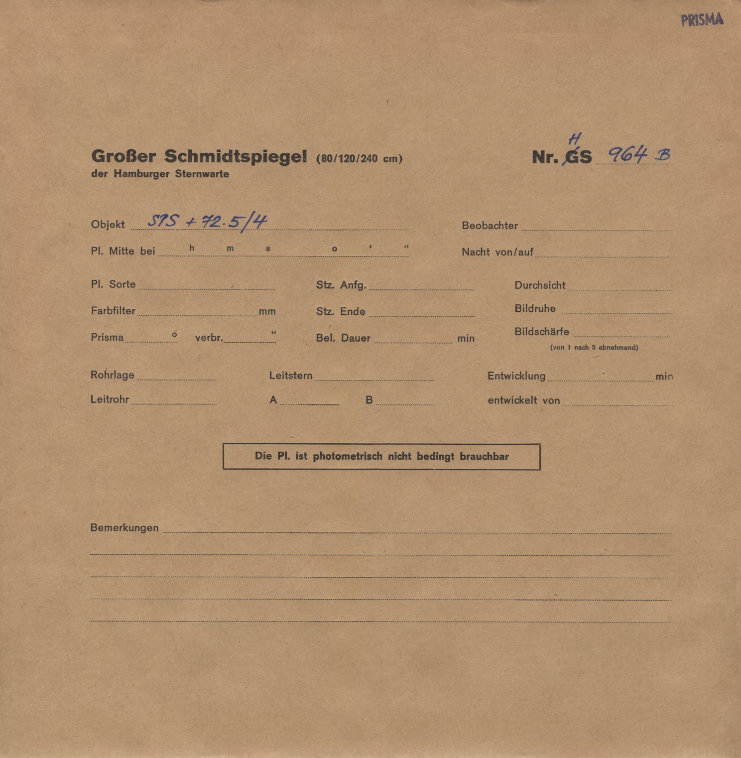 Plattenhuelle HS00964