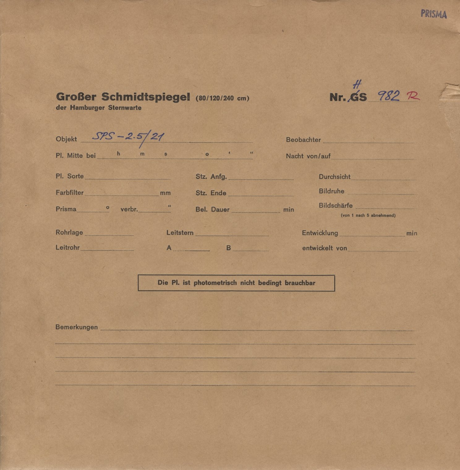 Plattenhuelle HS00982