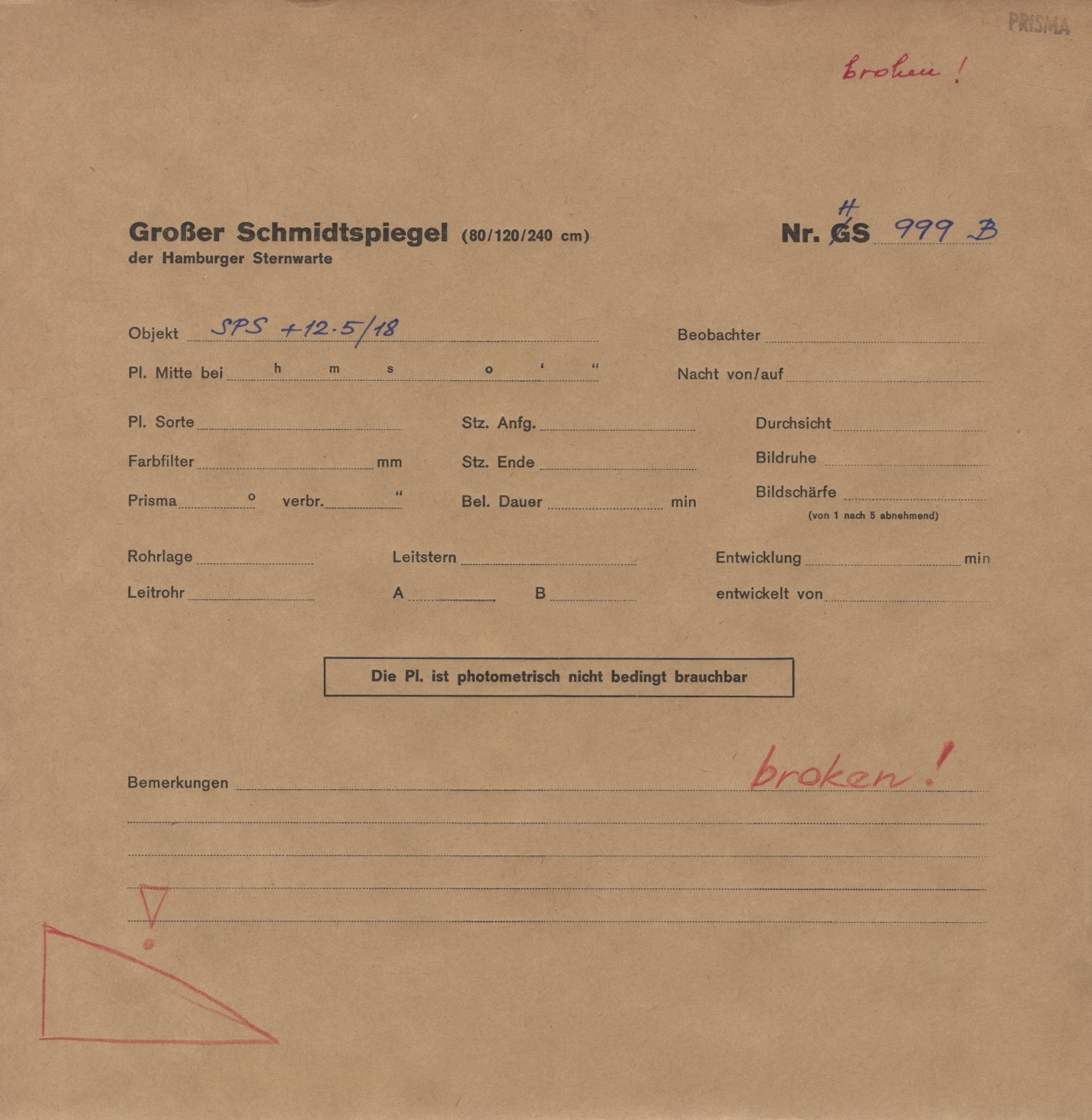 Plattenhuelle HS00999