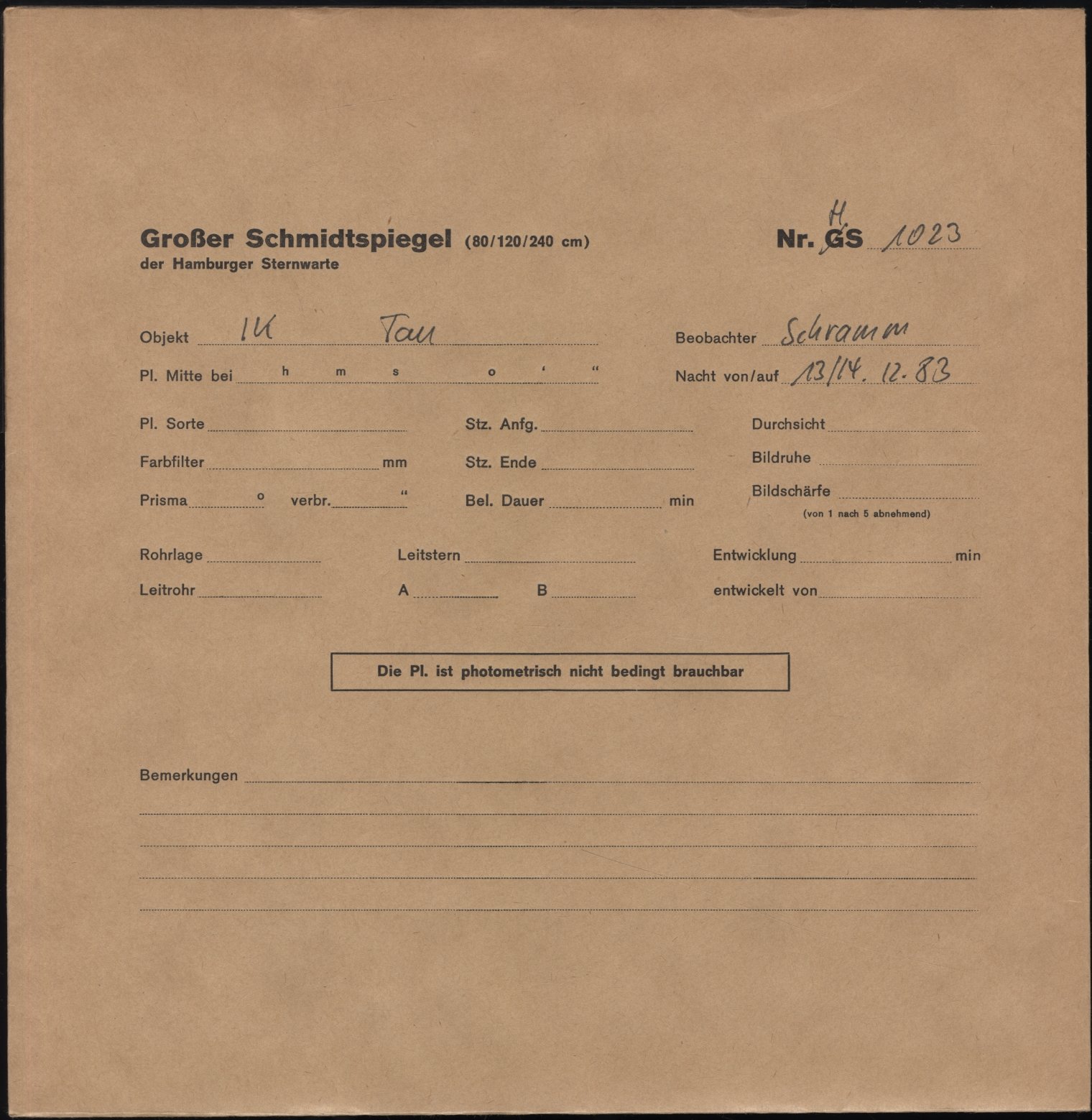 Plattenhuelle HS01023