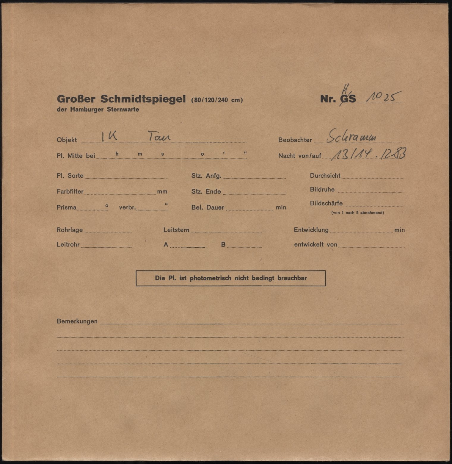 Plattenhuelle HS01025