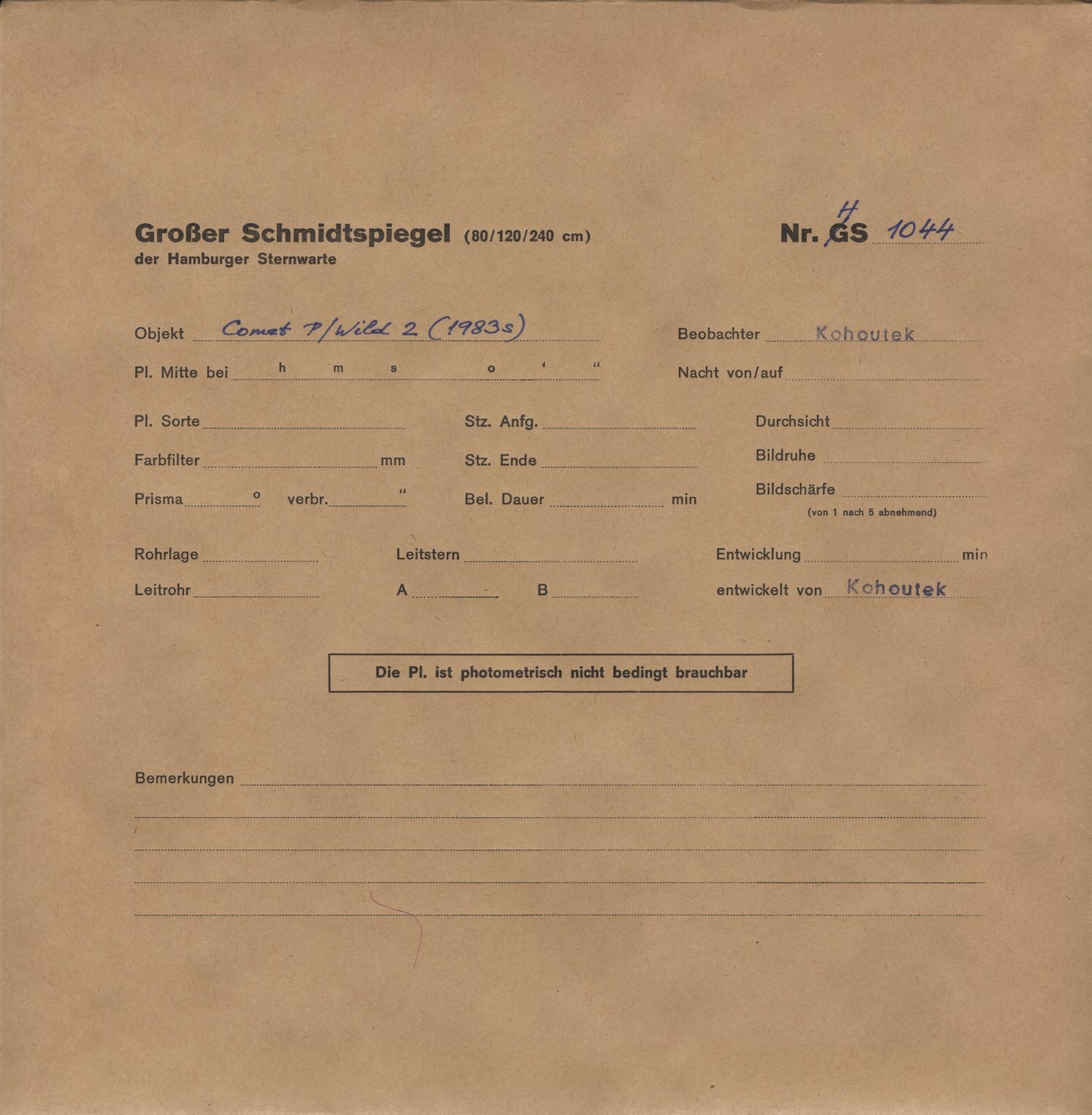 Plattenhuelle HS01044