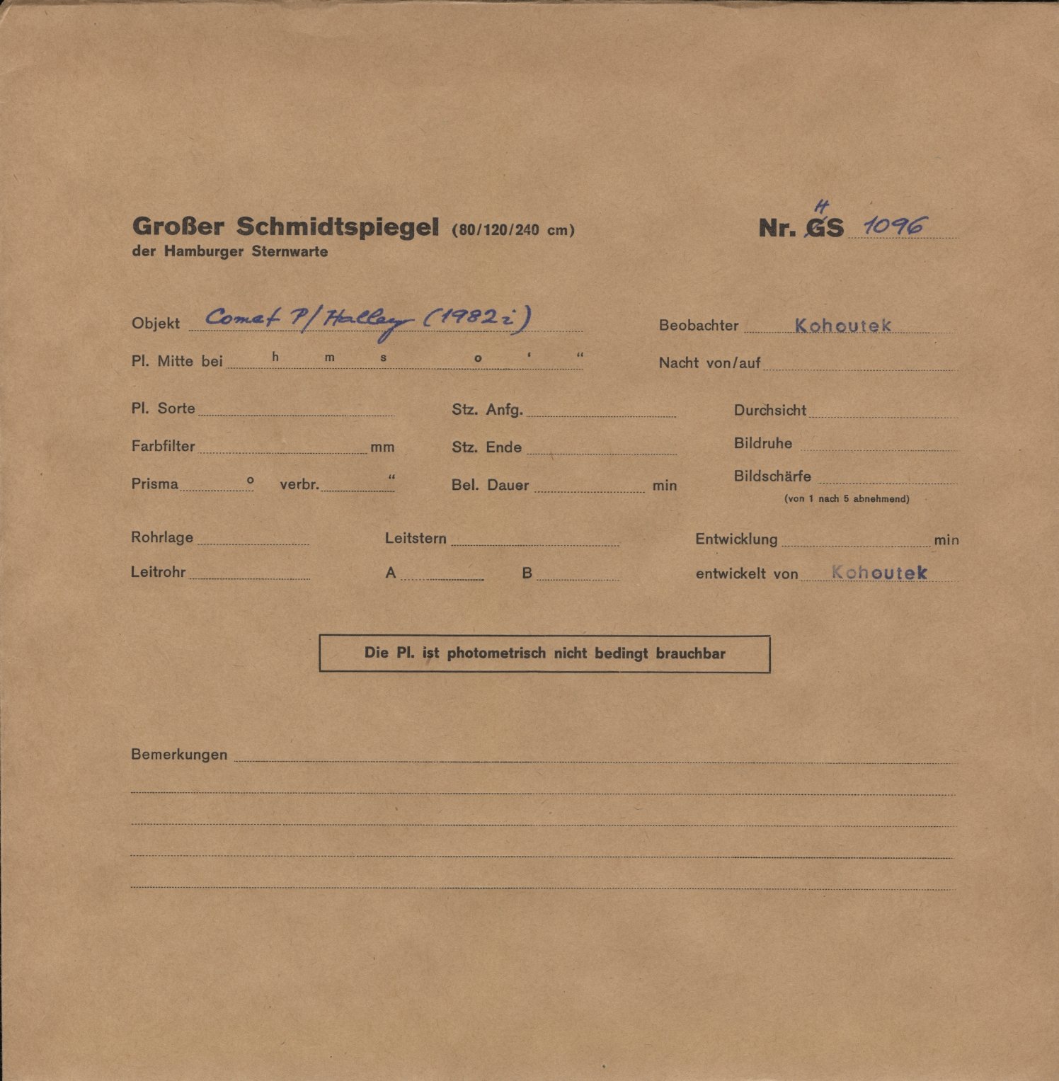 Plattenhuelle HS01096