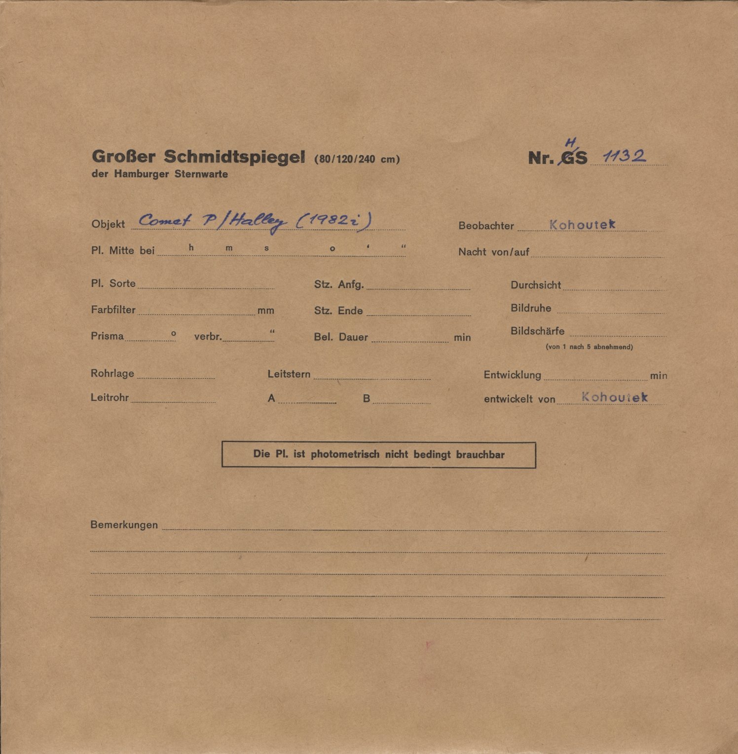 Plattenhuelle HS01132