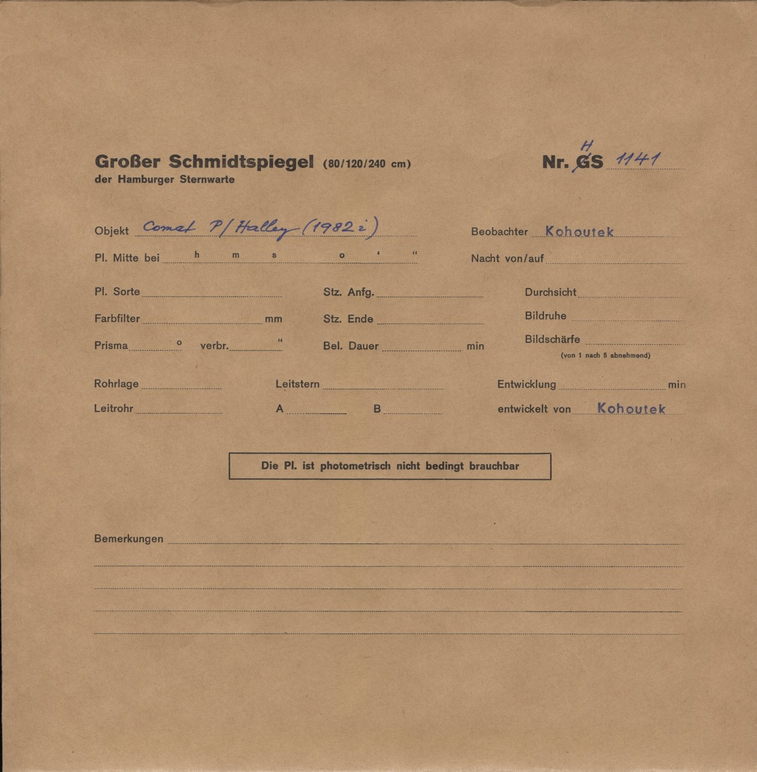 Plattenhuelle HS01141