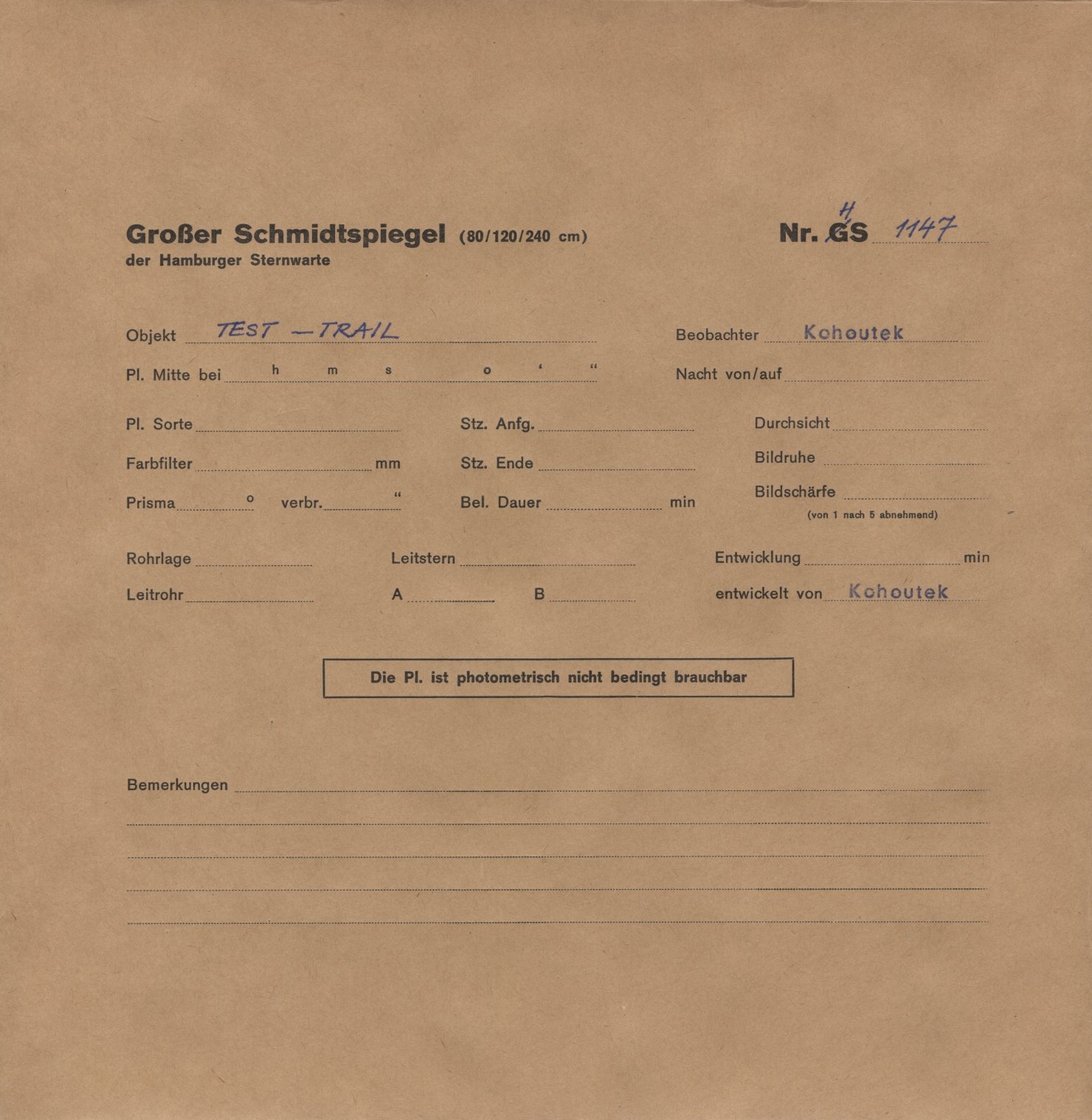 Plattenhuelle HS01147