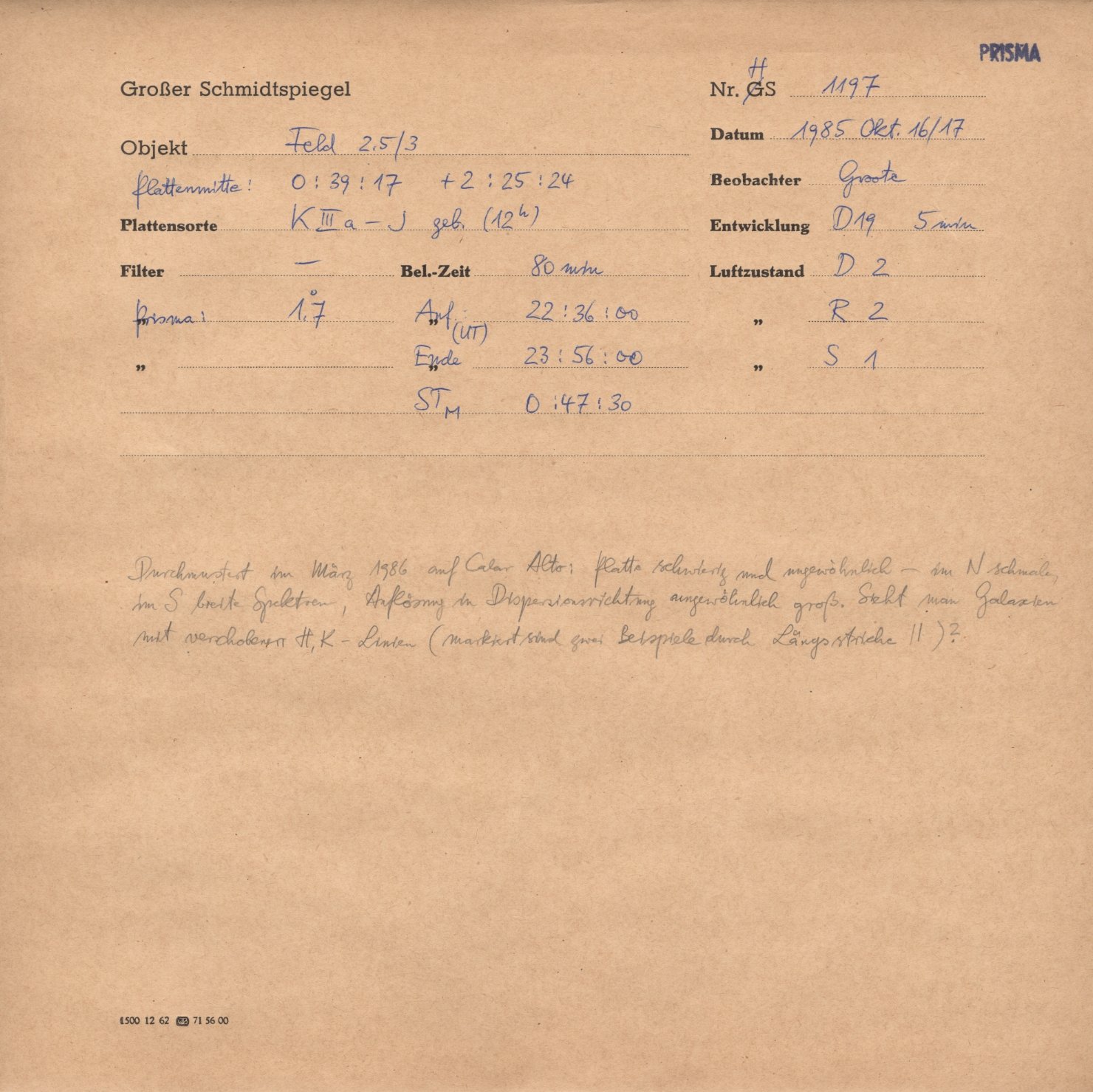 Plattenhuelle HS01197