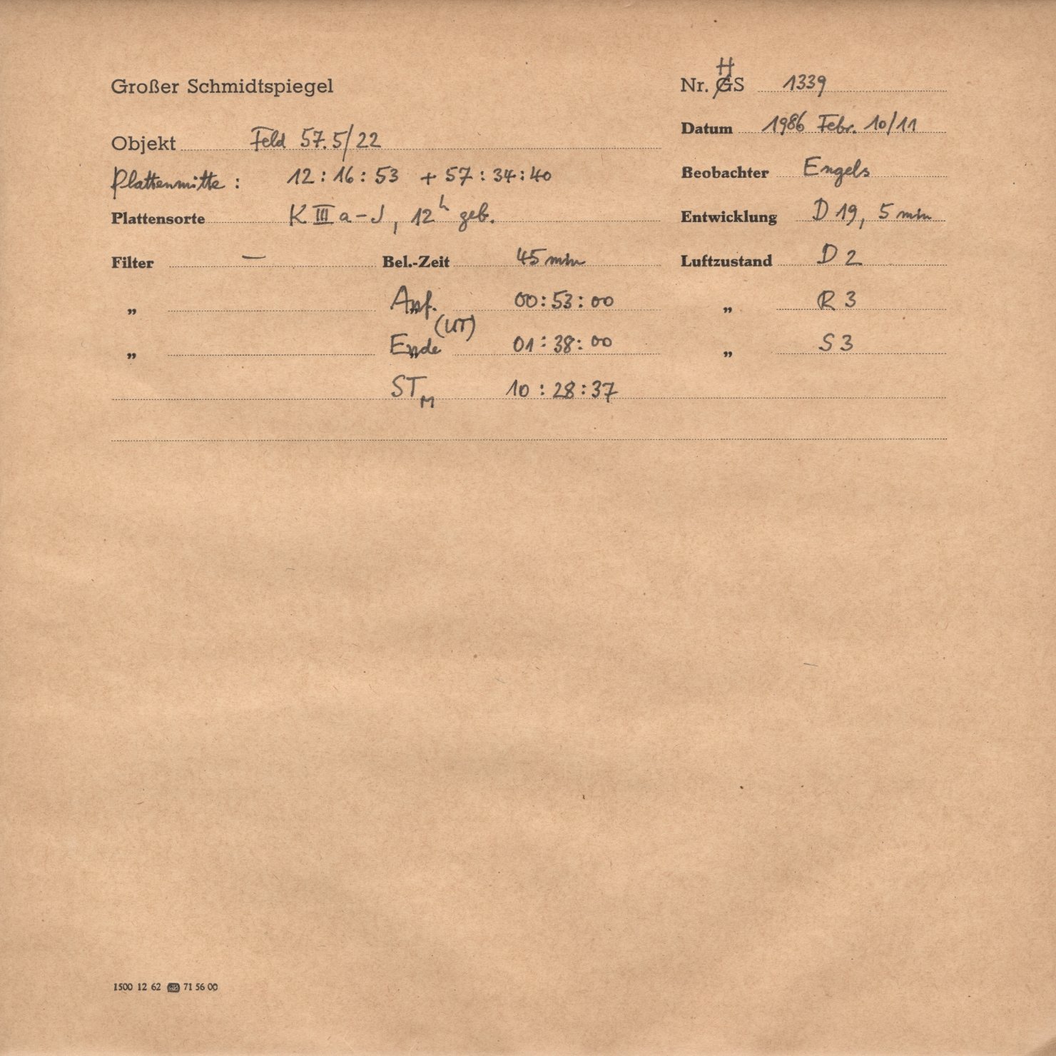 Plattenhuelle HS01339