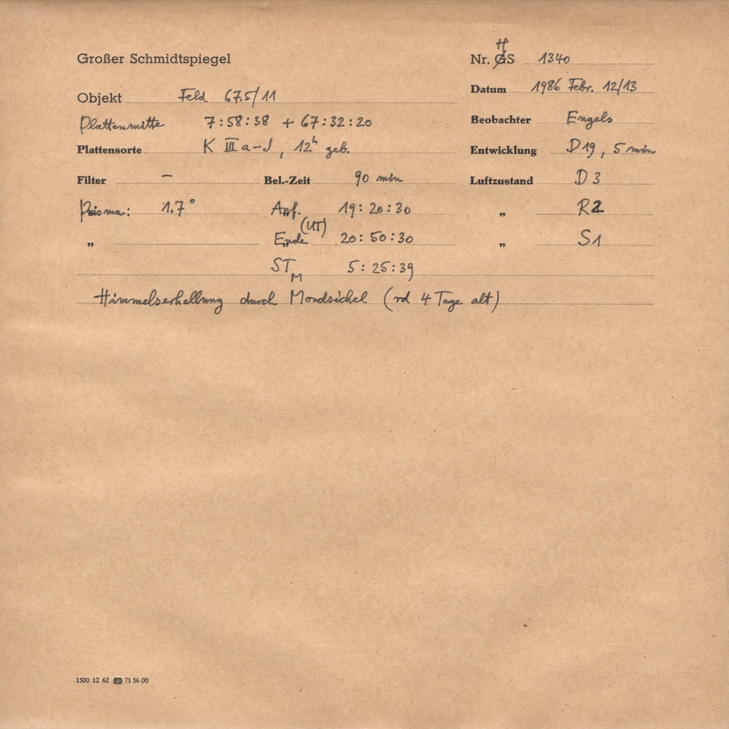 Plattenhuelle HS01340