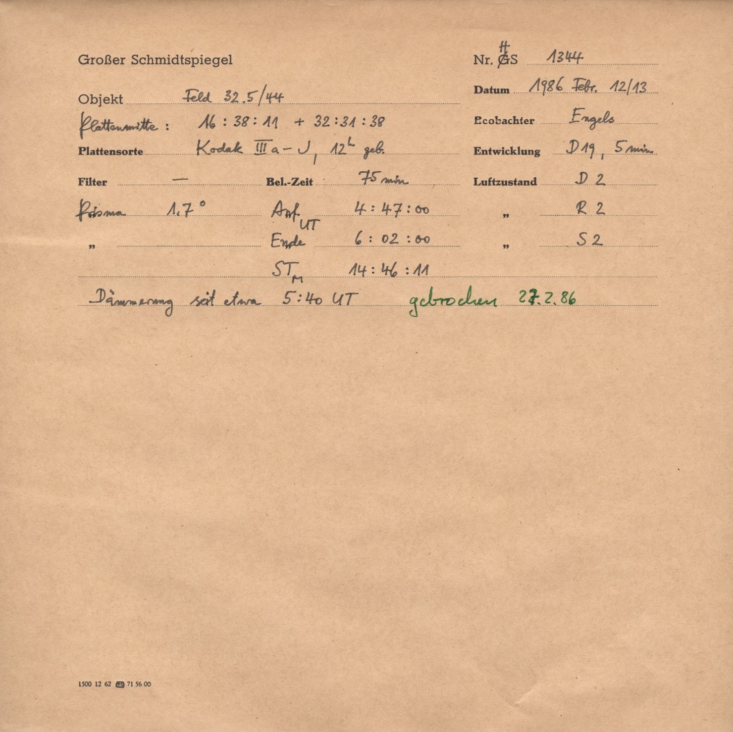 Plattenhuelle HS01344