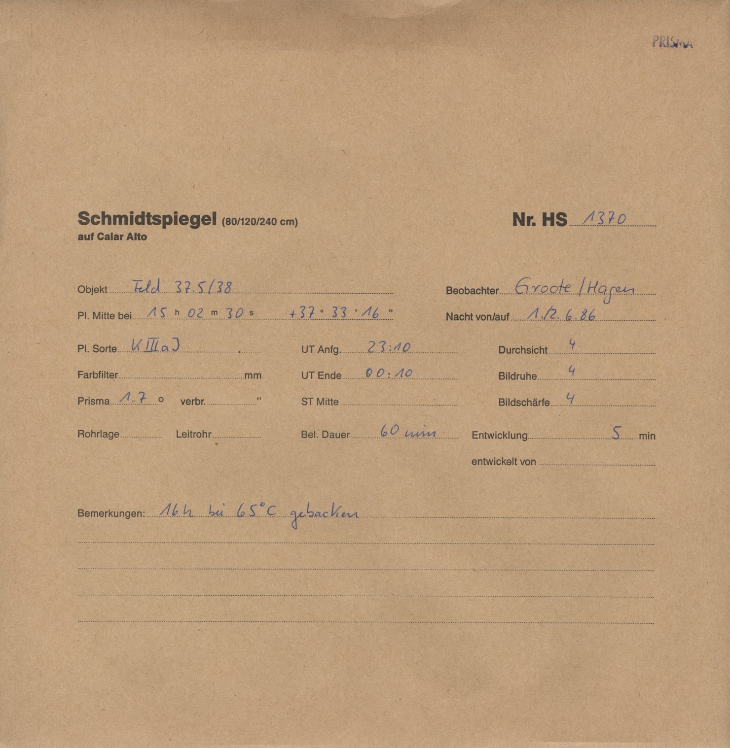 Plattenhuelle HS01370