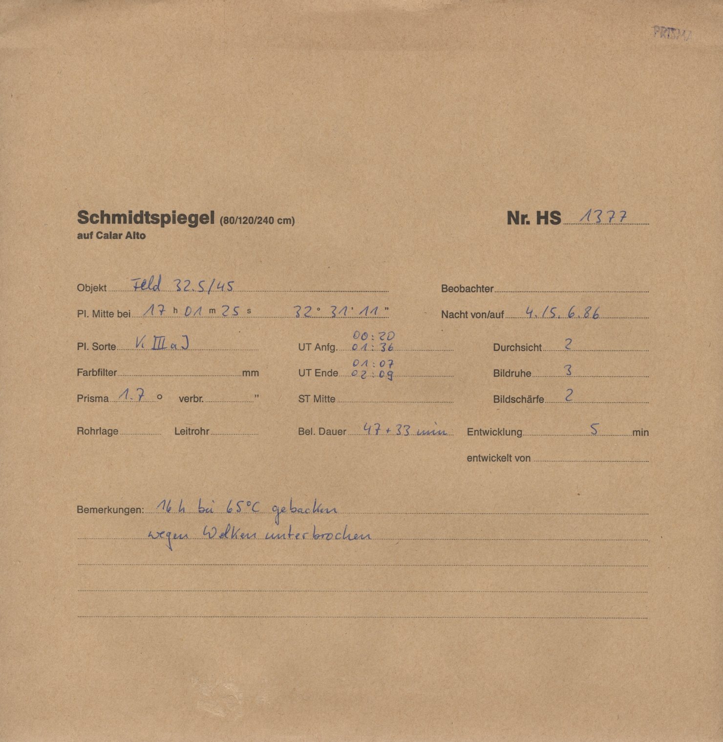 Plattenhuelle HS01377
