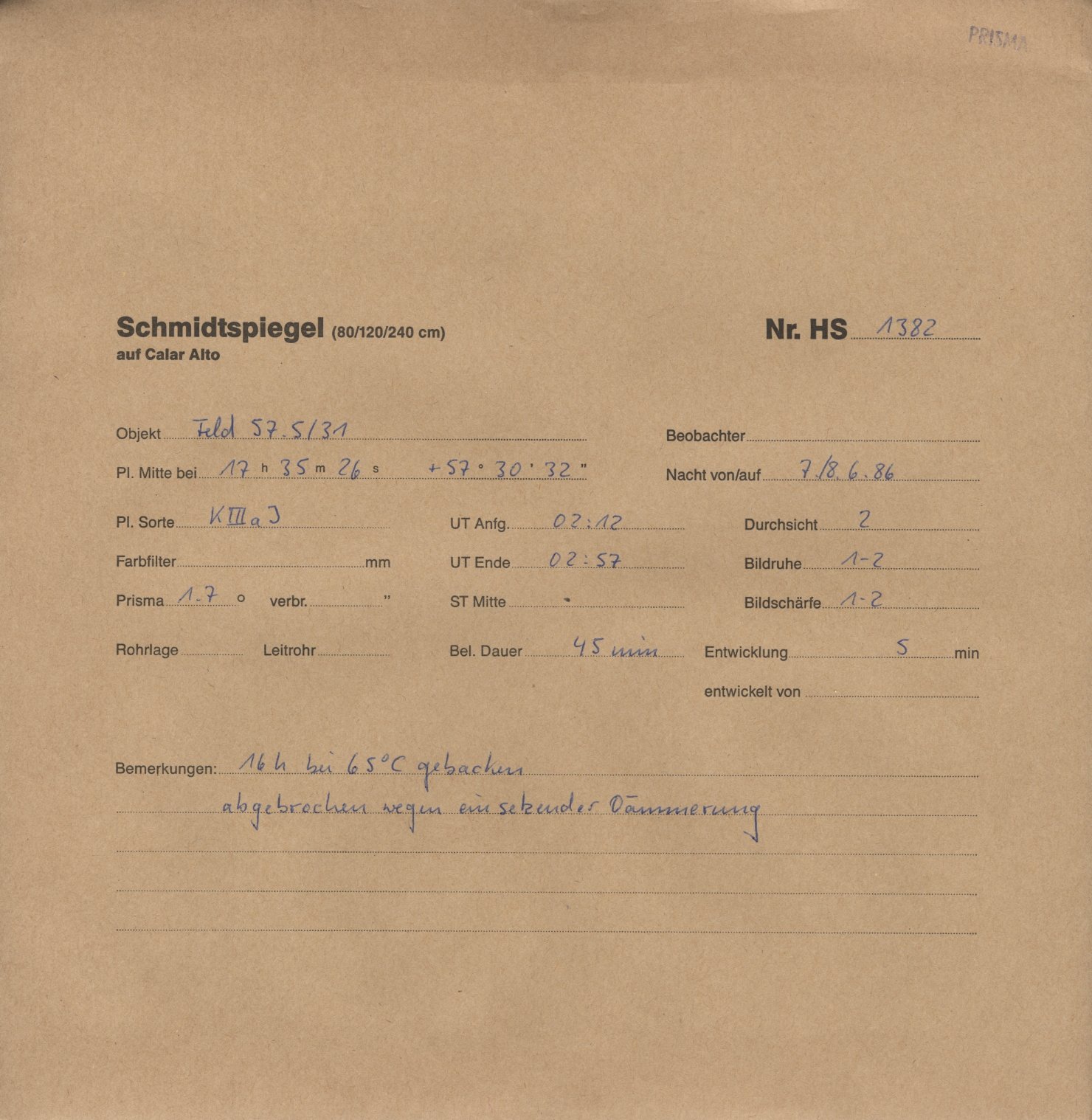 Plattenhuelle HS01382