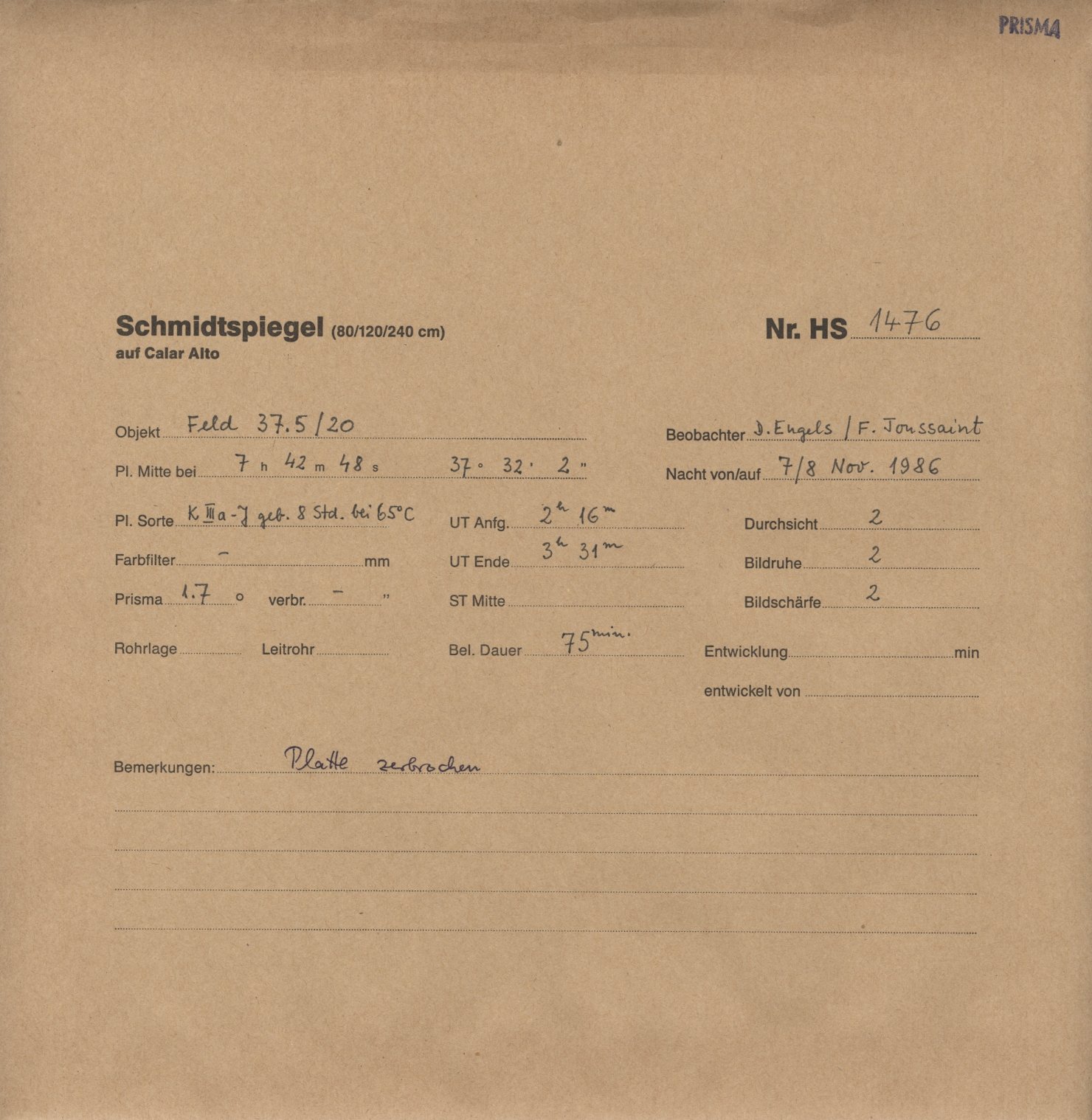 Plattenhuelle HS01476