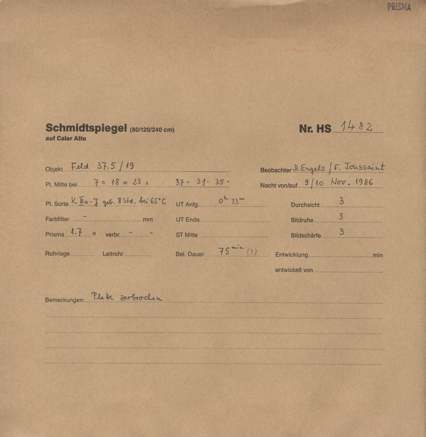 Plattenhuelle HS01482