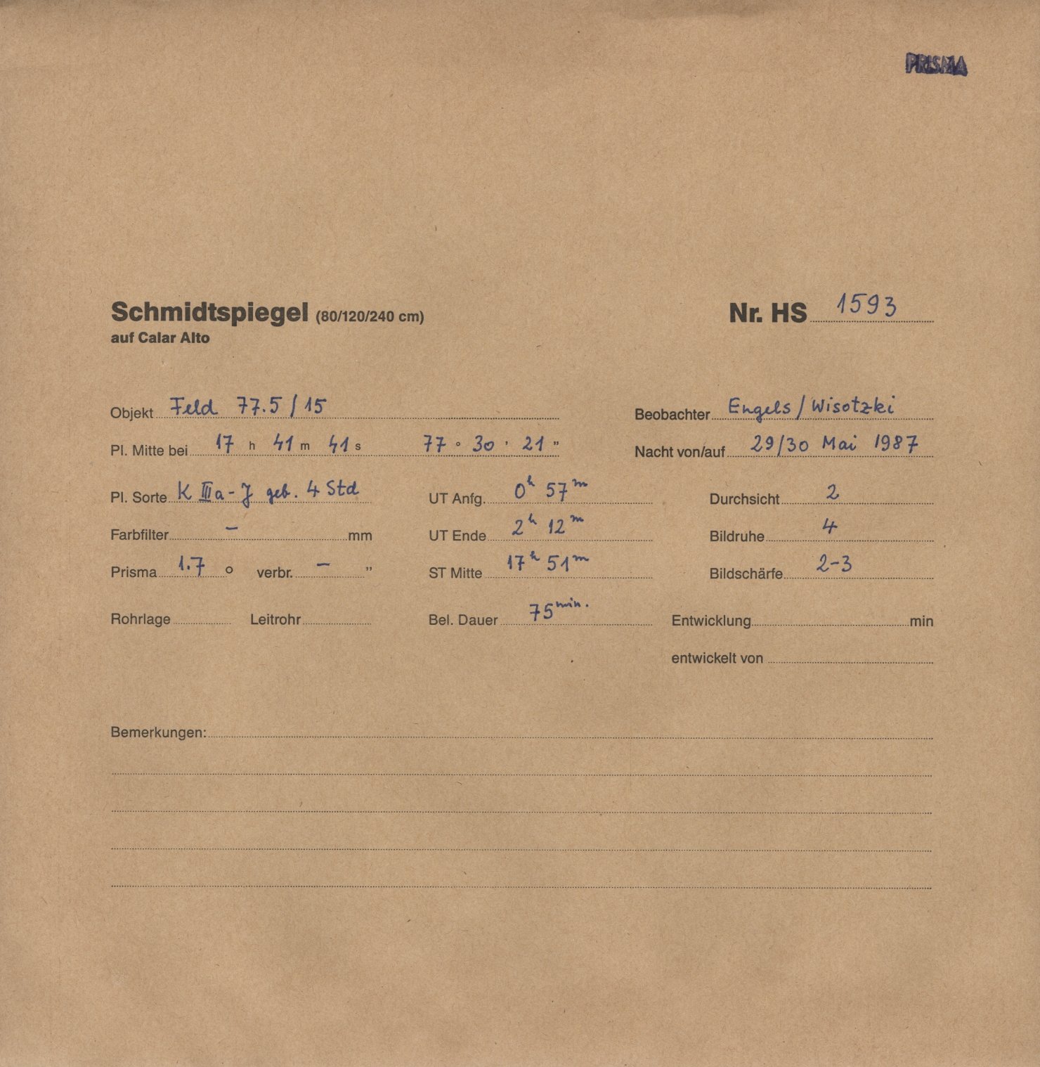 Plattenhuelle HS01593