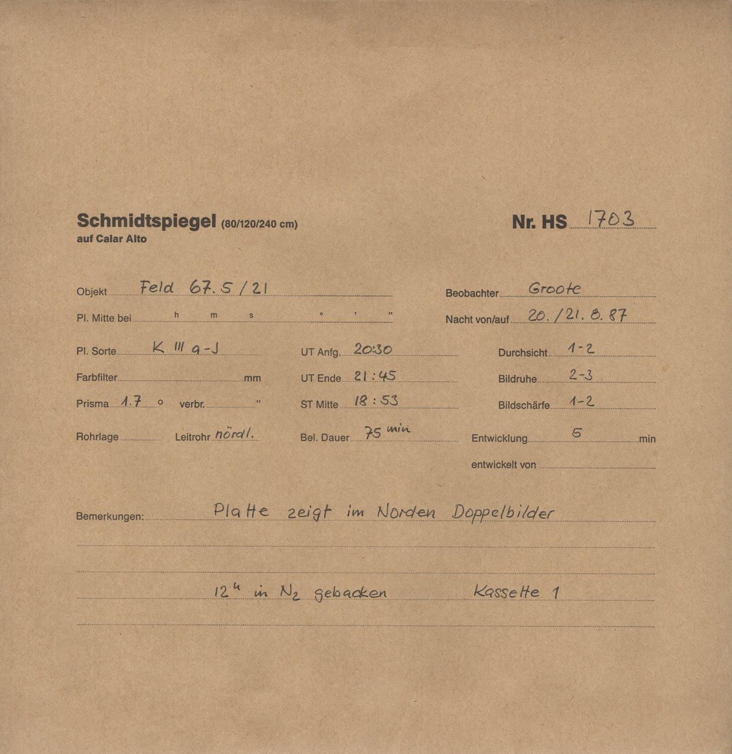 Plattenhuelle HS01703