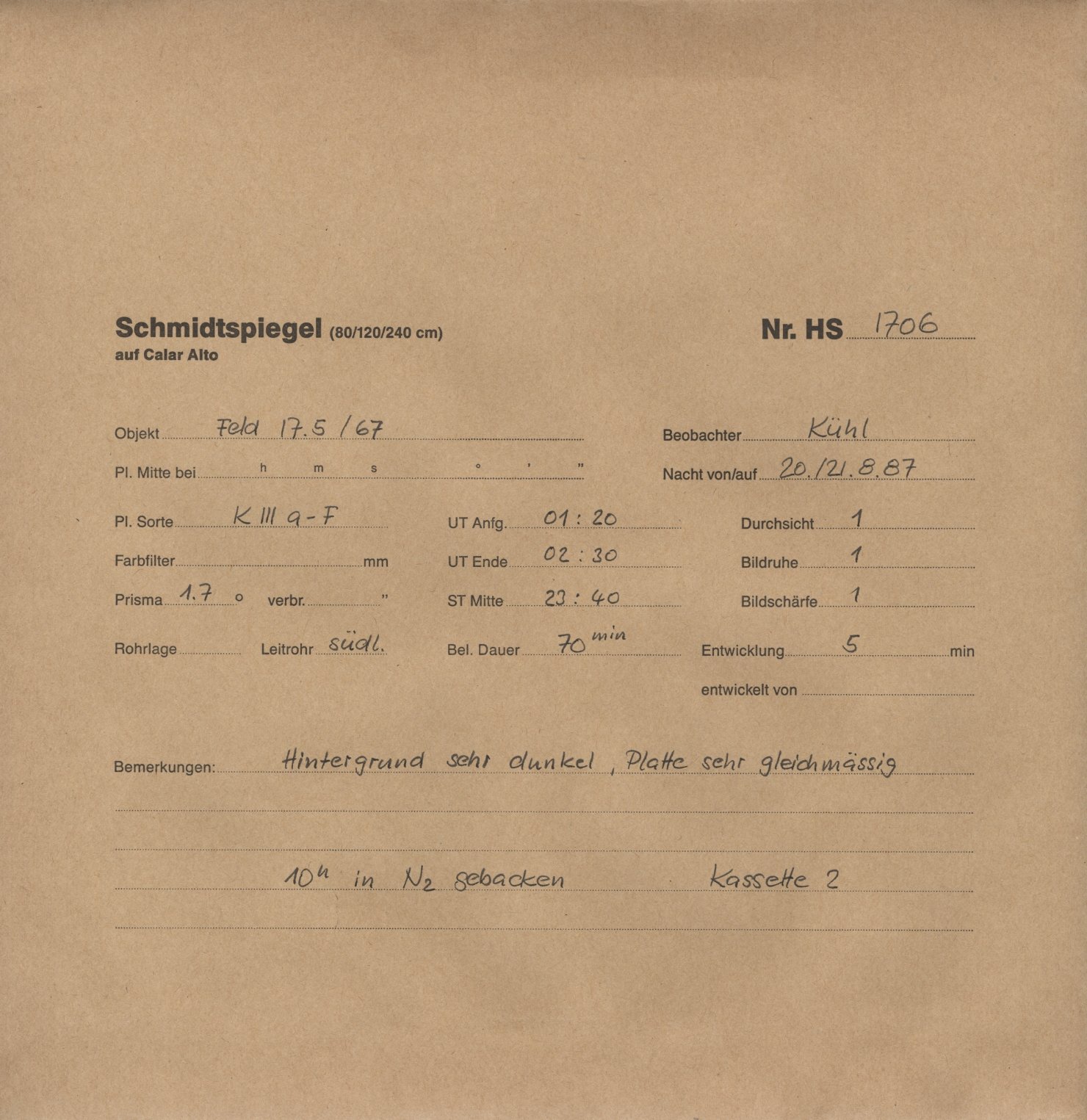 Plattenhuelle HS01706