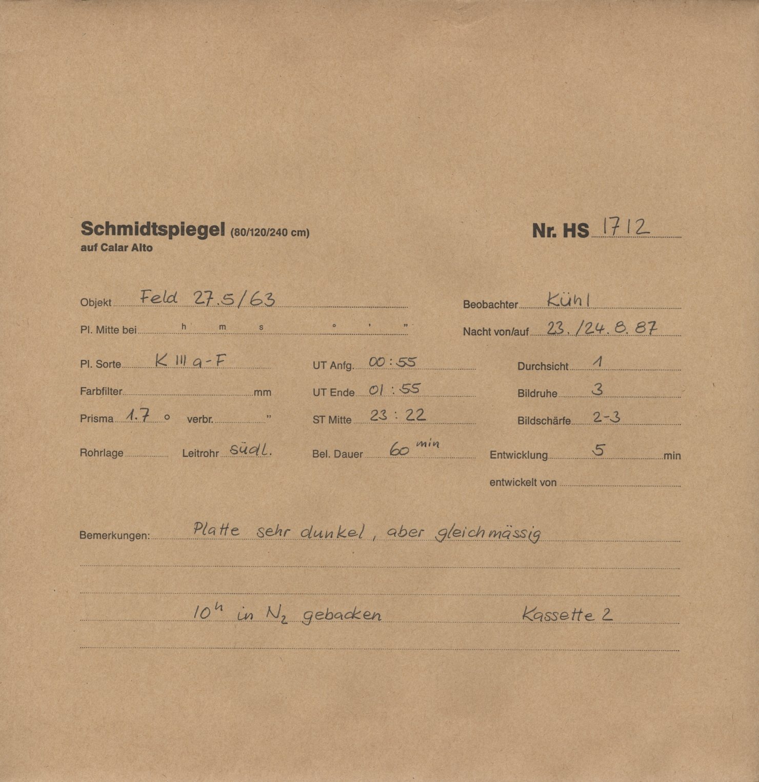 Plattenhuelle HS01712