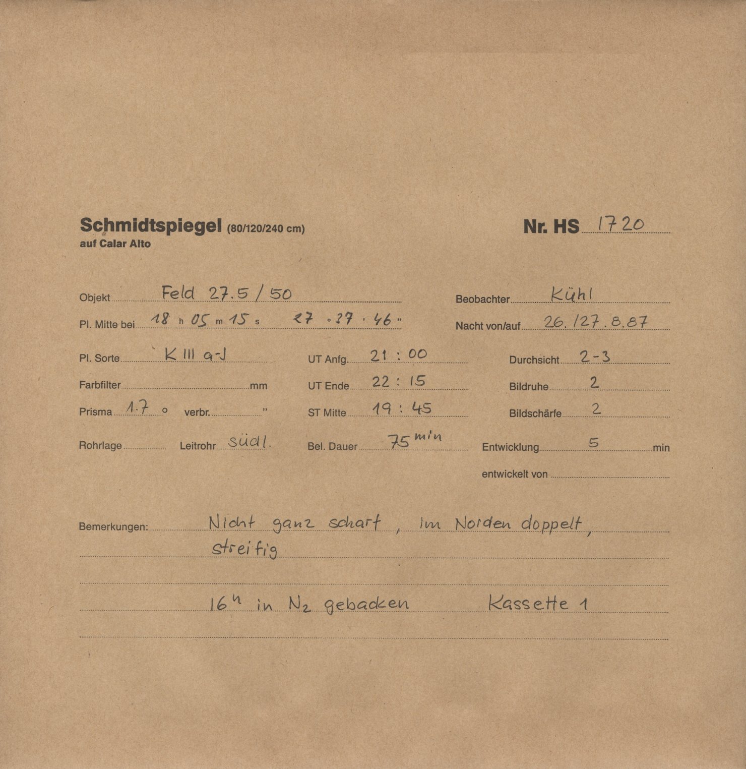 Plattenhuelle HS01720