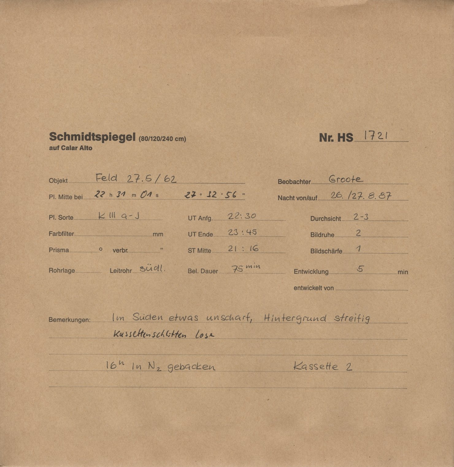 Plattenhuelle HS01721