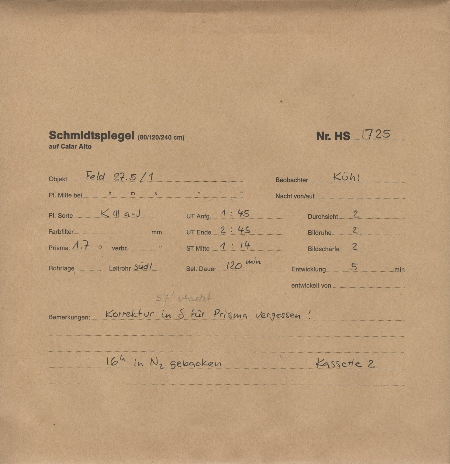 Plattenhuelle HS01725