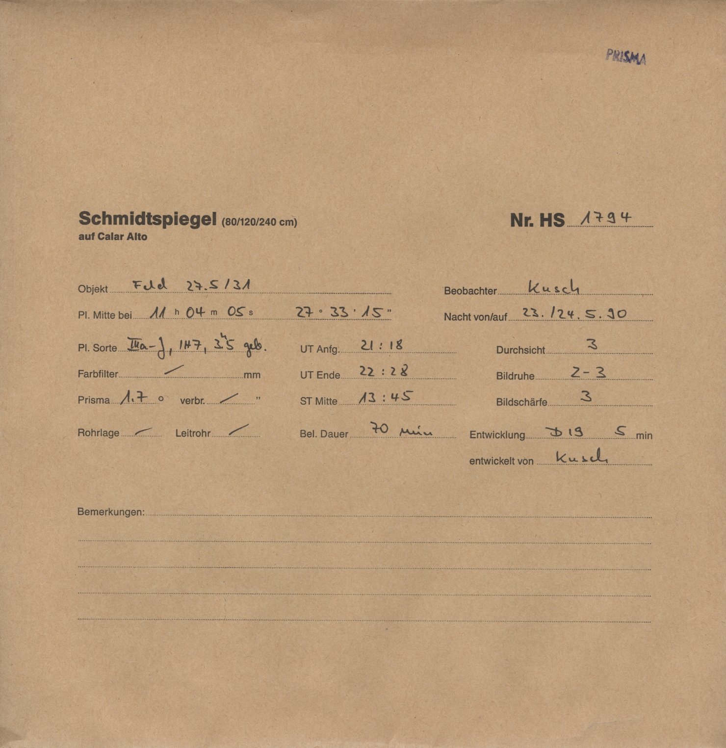 Plattenhuelle HS01794