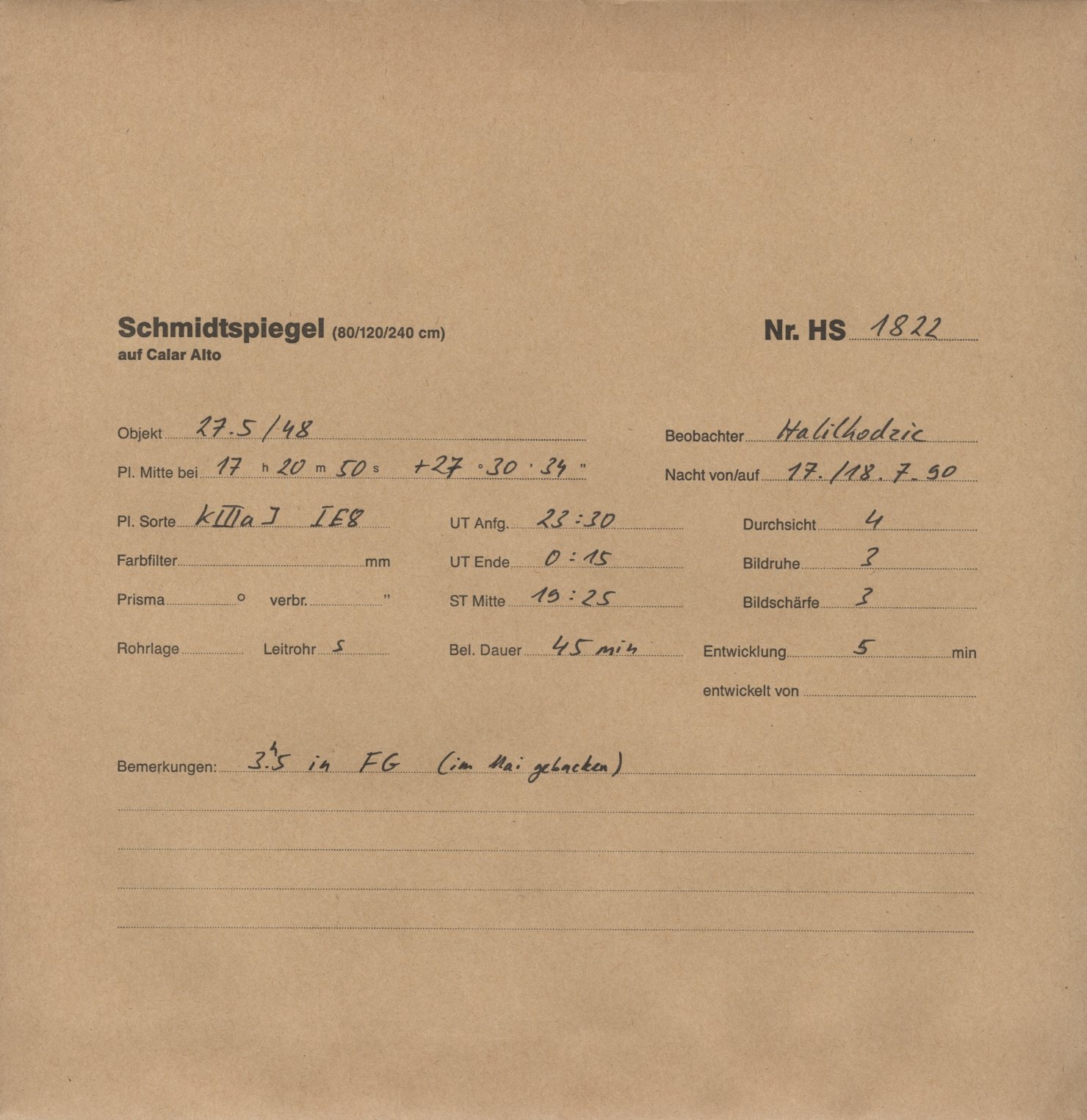 Plattenhuelle HS01822