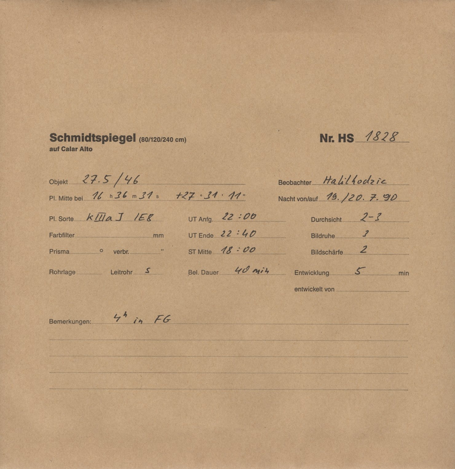 Plattenhuelle HS01828