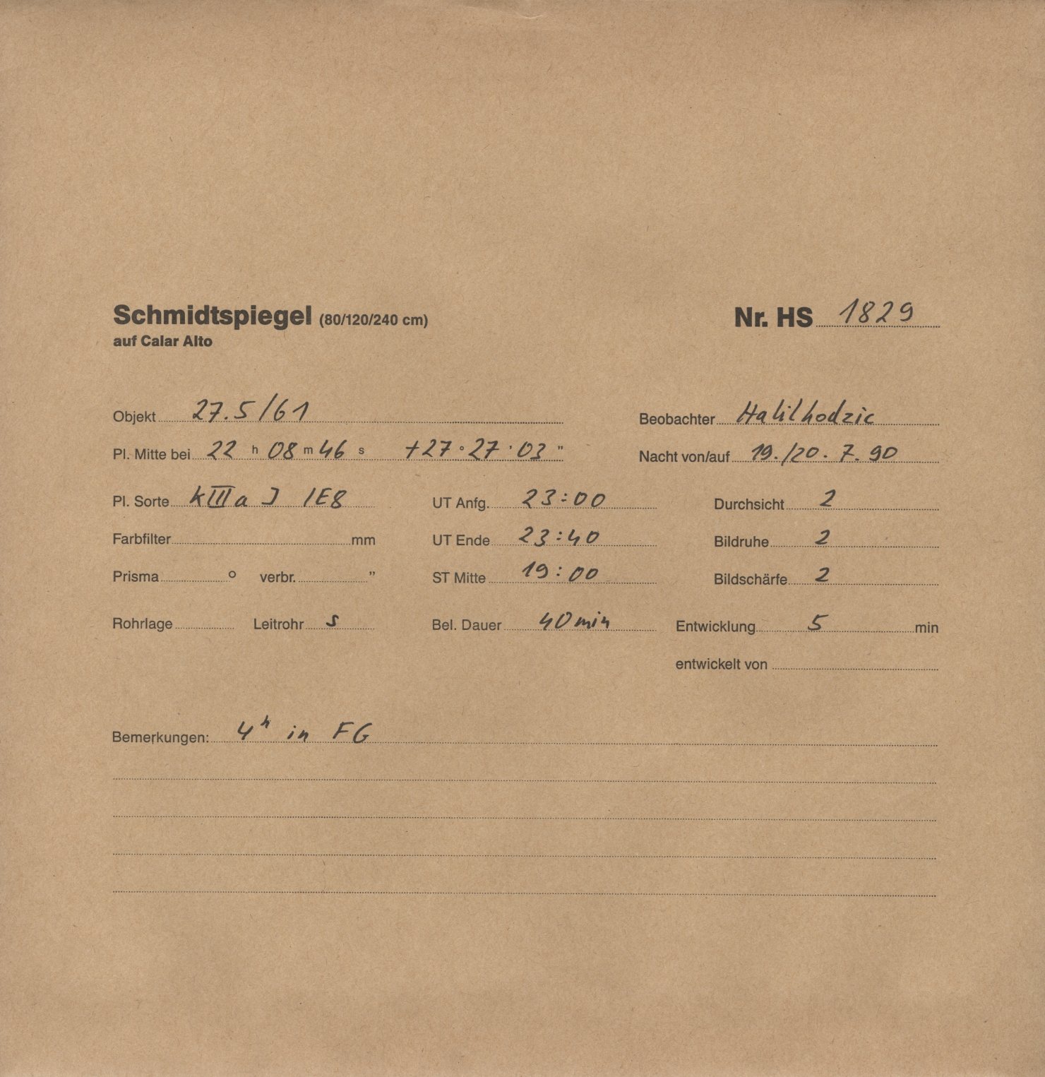 Plattenhuelle HS01829