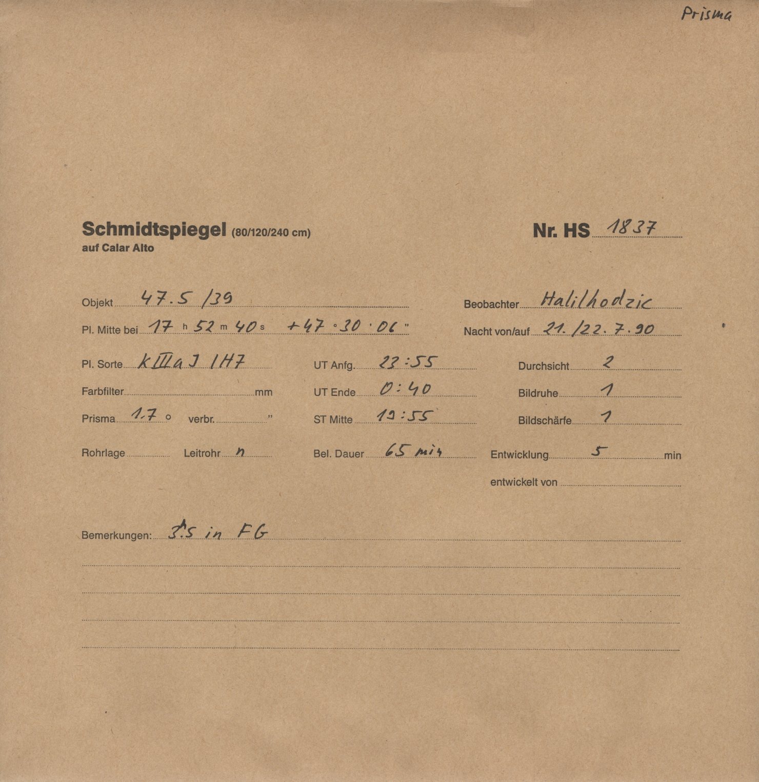 Plattenhuelle HS01837