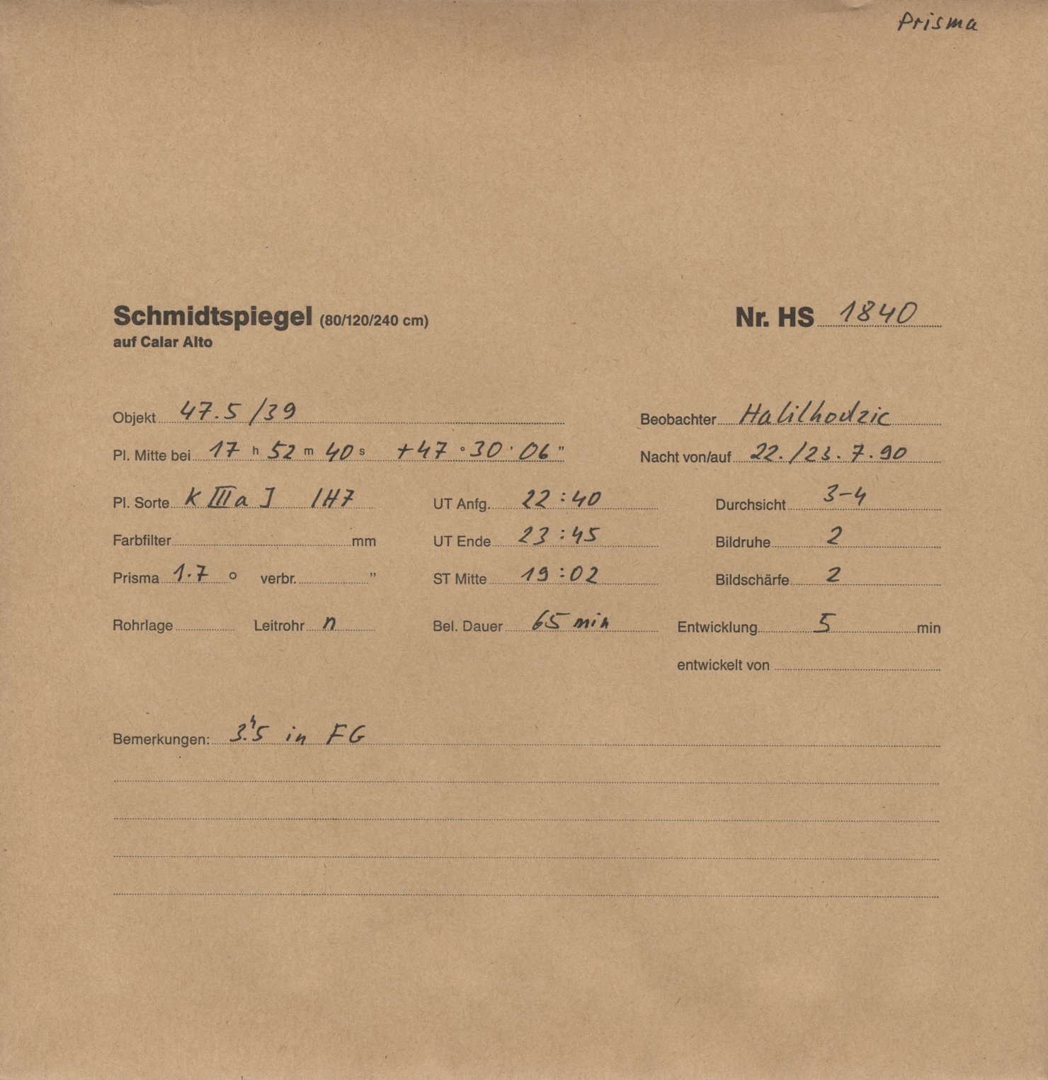 Plattenhuelle HS01840