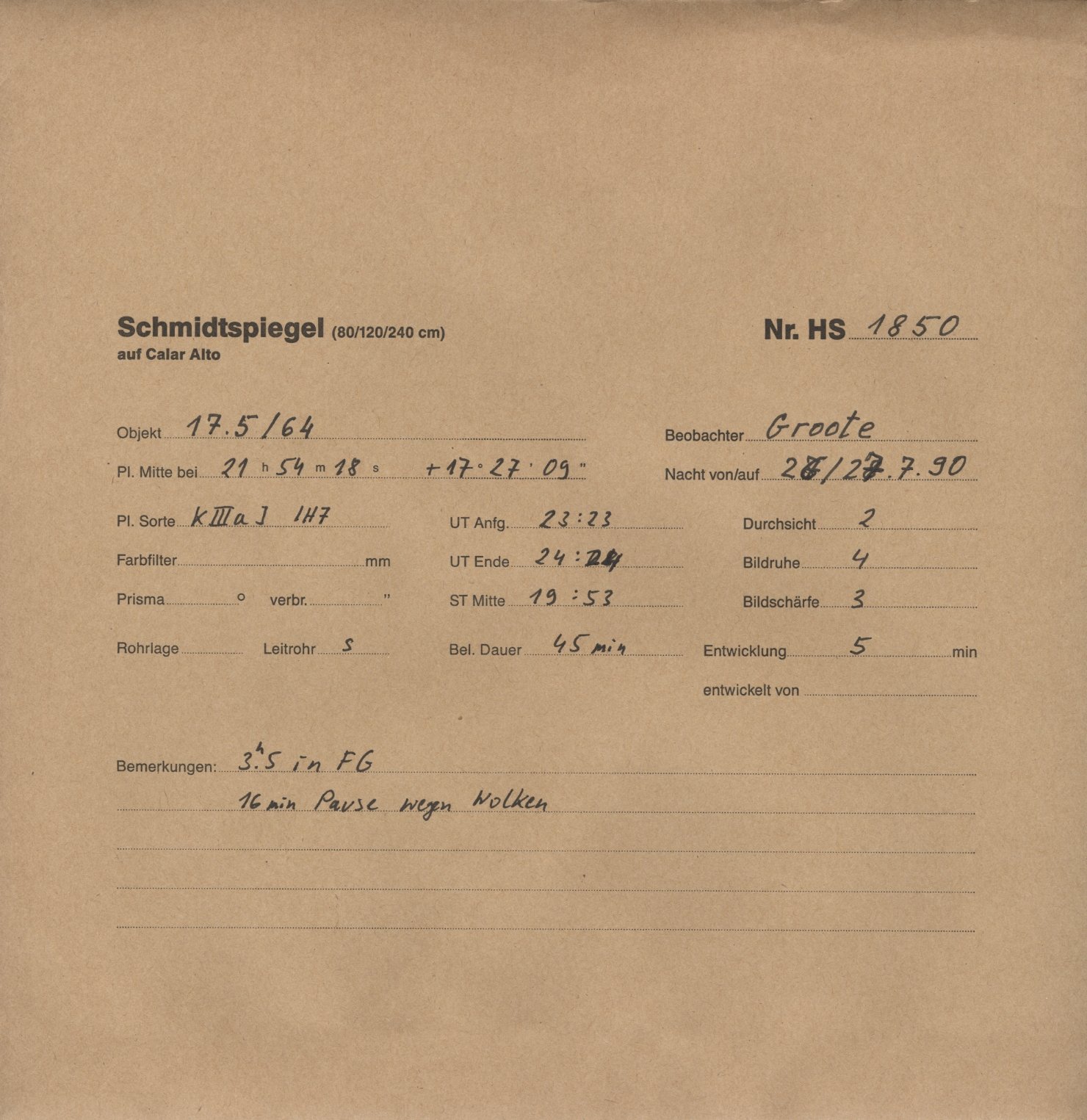 Plattenhuelle HS01850