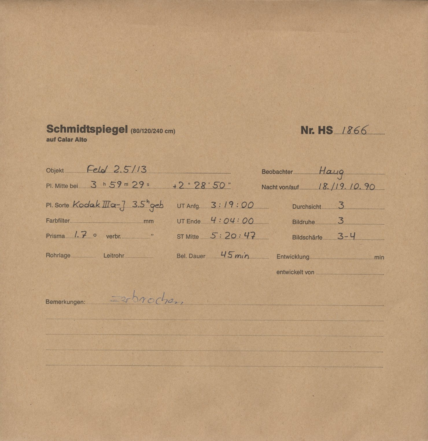 Plattenhuelle HS01866