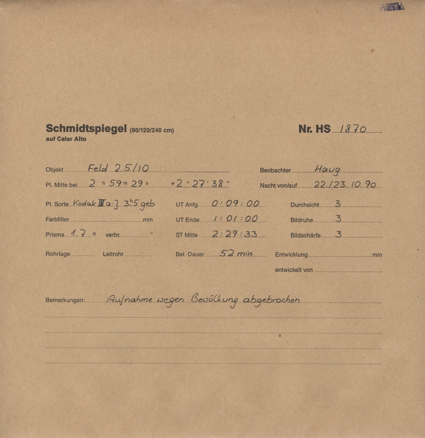 Plattenhuelle HS01870